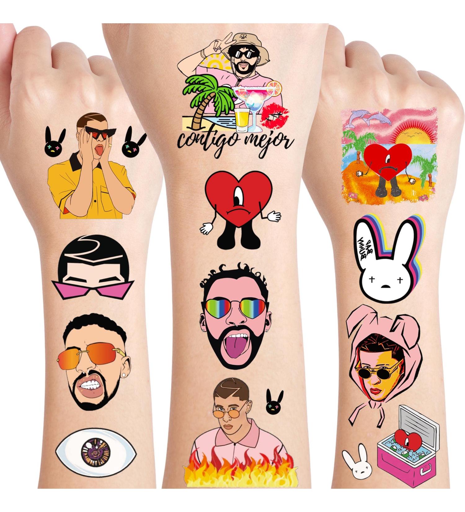 Bunny Temporary Tattoos - 8 Sheets, Party Favors & Decorations - Buy Online on GoSupps.com