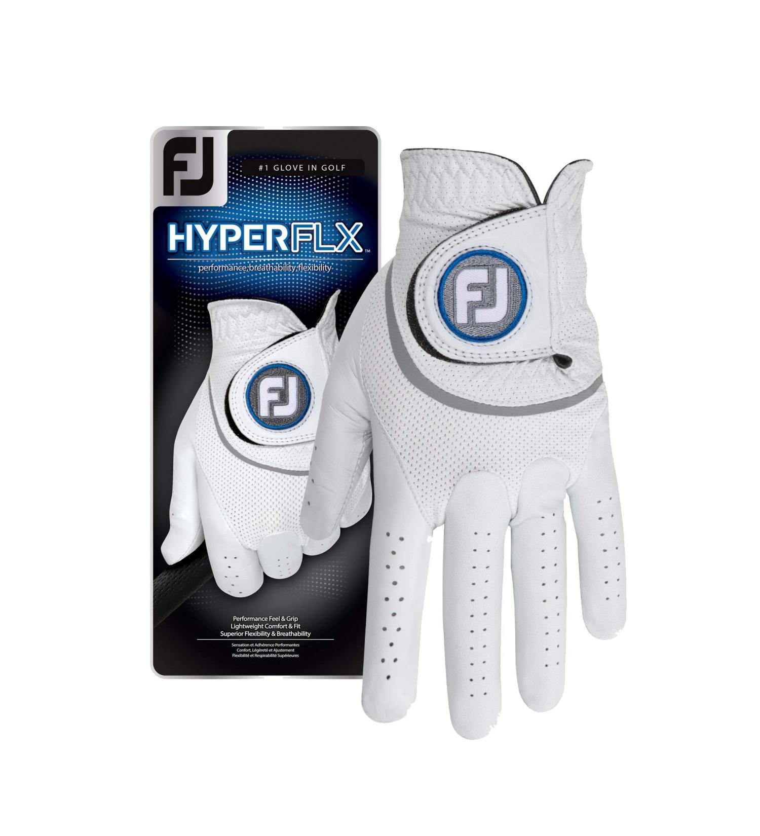 FootJoy Men's HyperFLX Golf Gloves - White, Large Left Hand - Buy Online on GoSupps.com