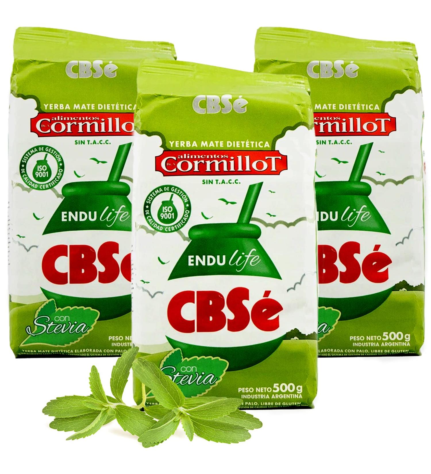 CBS Yerba Mat Th Endulife 1 5 kg (0 5 kg x 3) | Th mat d'Argentine | Boisson revigorante et nergisante Endulife 1.5 kg - Buy Online on GoSupps.com