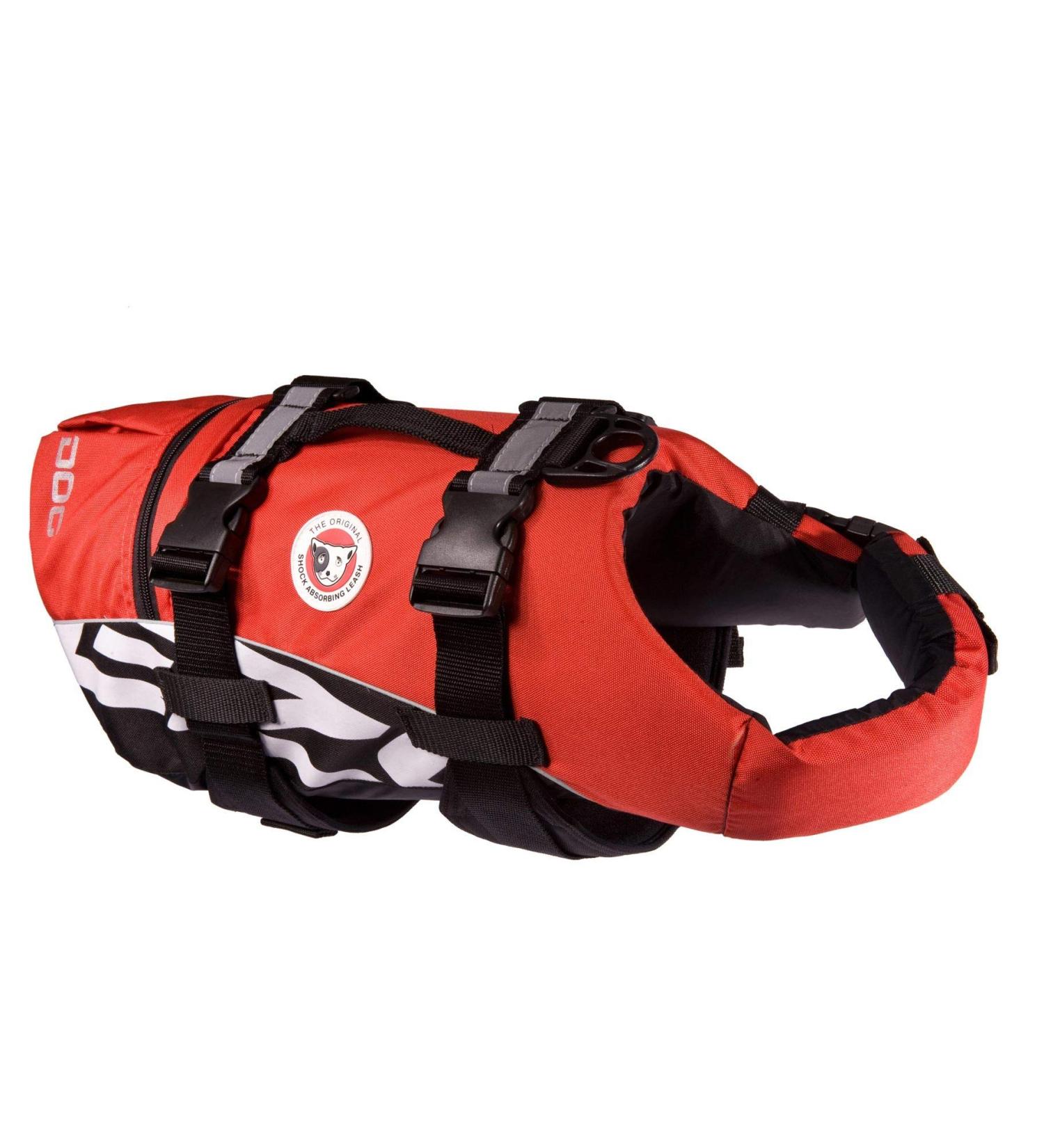 Ezydog Life Jacket for Dogs - Adjustable DFD Vest for Small Dogs - Lifeguard Handle & Reflectors - MXS Red - Buy Online on GoSupps.com