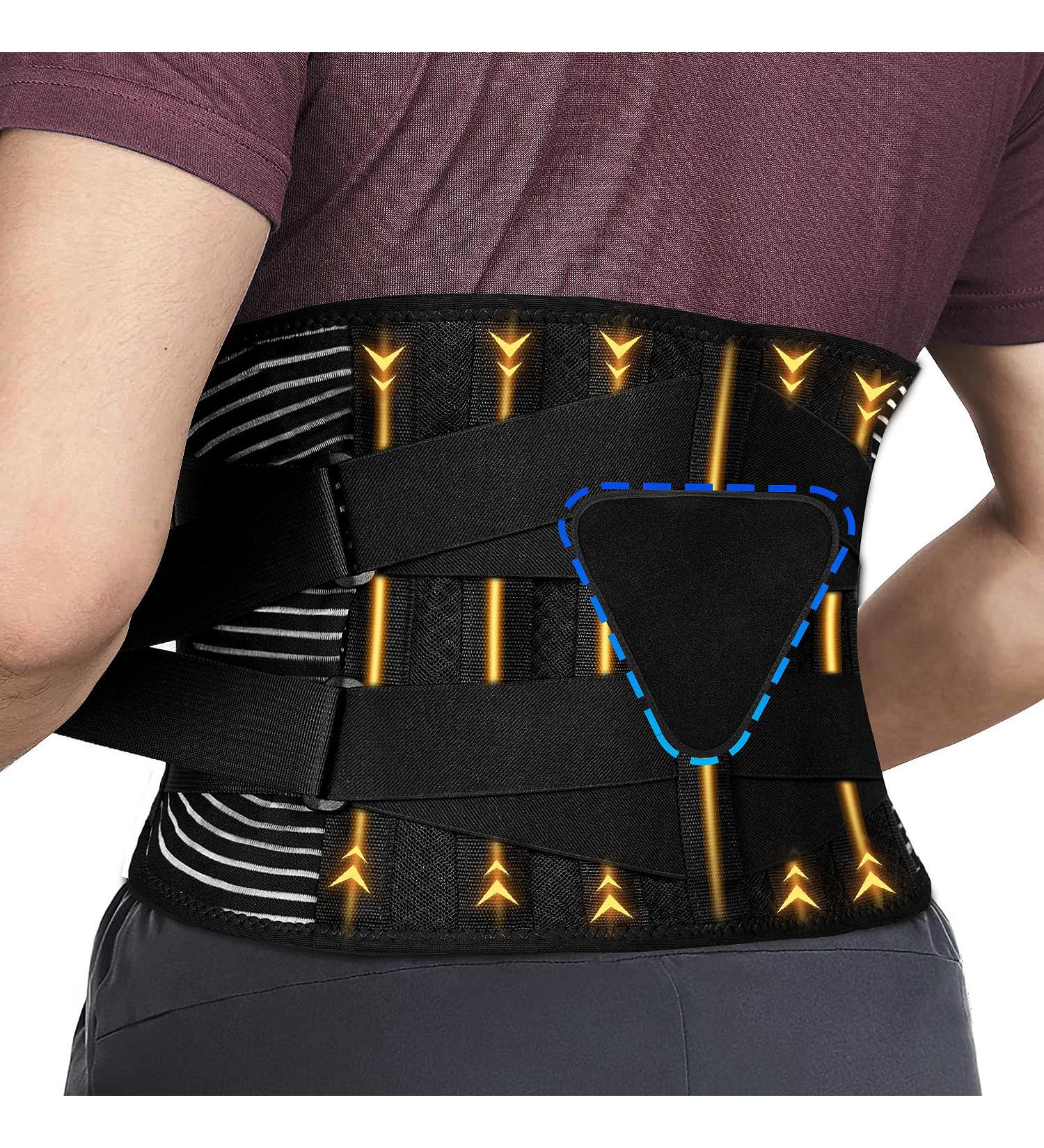 Back Brace for Lower Back Pain Relief | Sciatica & Herniated Disc Support | Lumbar Pad for Home & Work Large (37.4 -45.3  - Buy Online on GoSupps.com