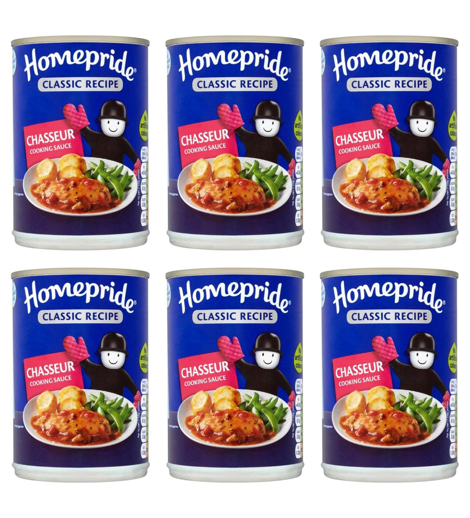 Homepride Chasseur Cooking Sauce 400 g Pack of 6
