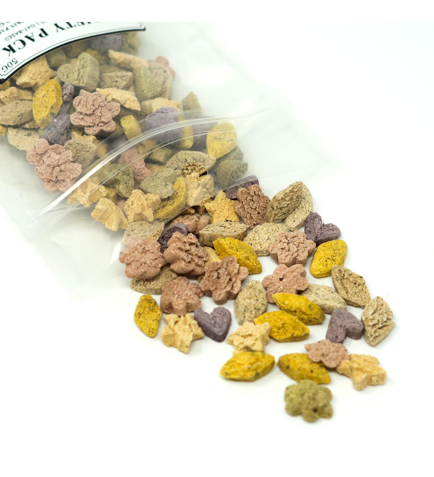 100% Organic & All Natural Treat for Rabbit Hamster Guinea Pig Chinchilla Pet Rat Mice Nature's Bites Variety Pack 100g - Buy Online on GoSupps.com