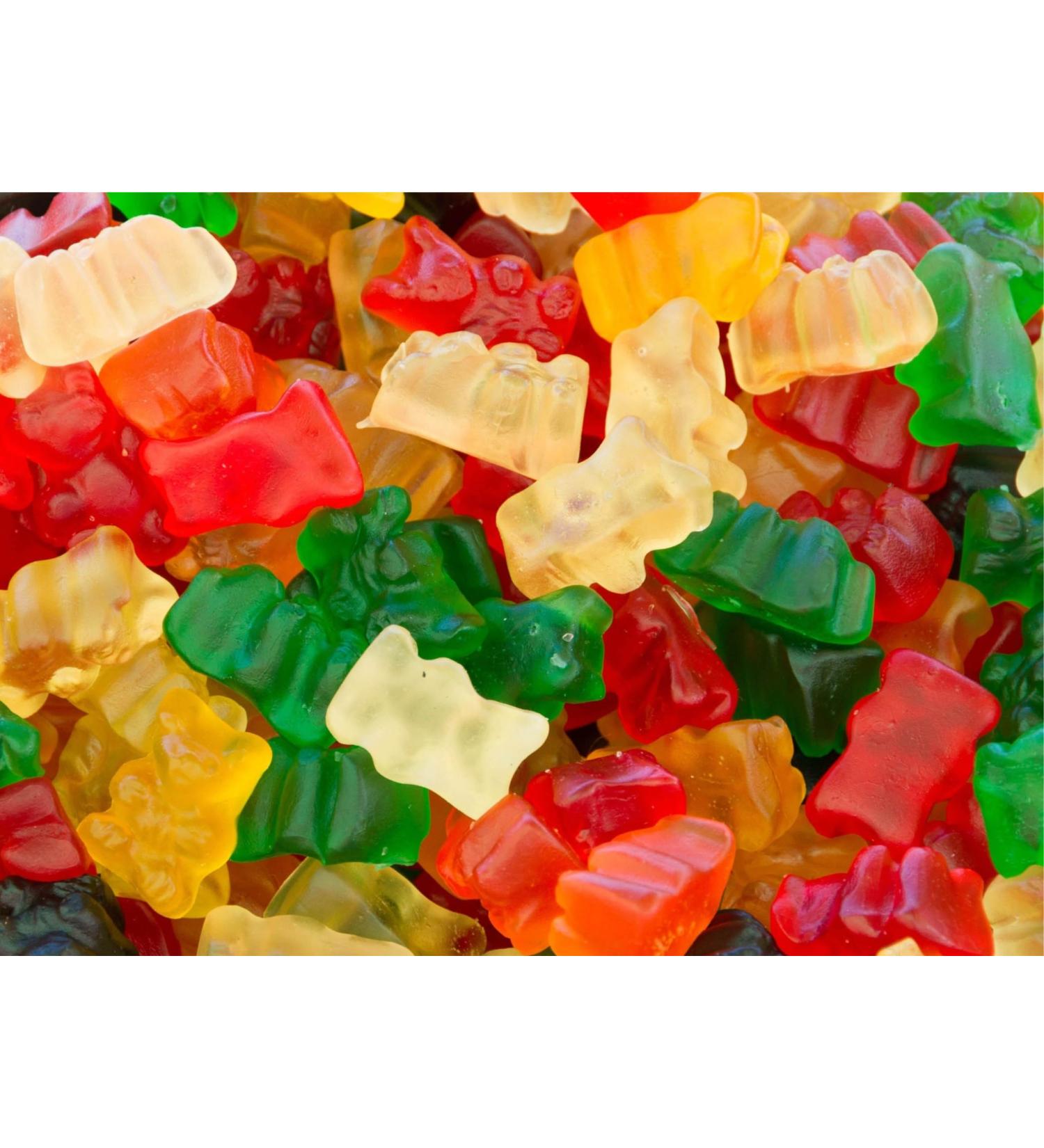 1kg Jelly Teddy Bears Candy Pick & Mix Sweets Mixed Assortment Gummy Selection Resealable Pouch Share Bag