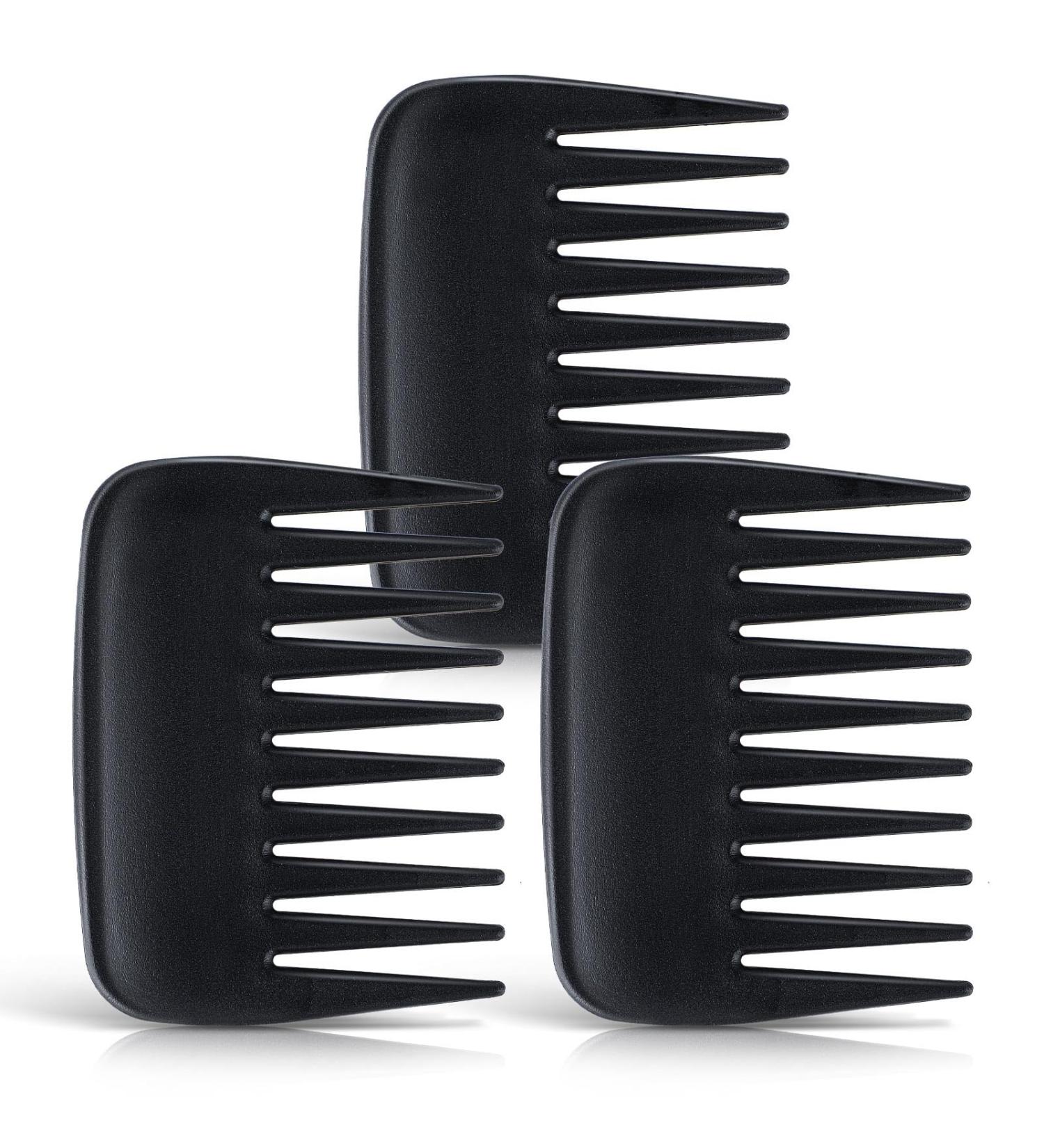 TIESOME Portable Wide Tooth Anti Static Hair Comb Set - 3 Pcs Detangling Styling Combs for Curly Hair - Ideal for Women, Men, Barber, Salon - Buy Online on GoSupps.com