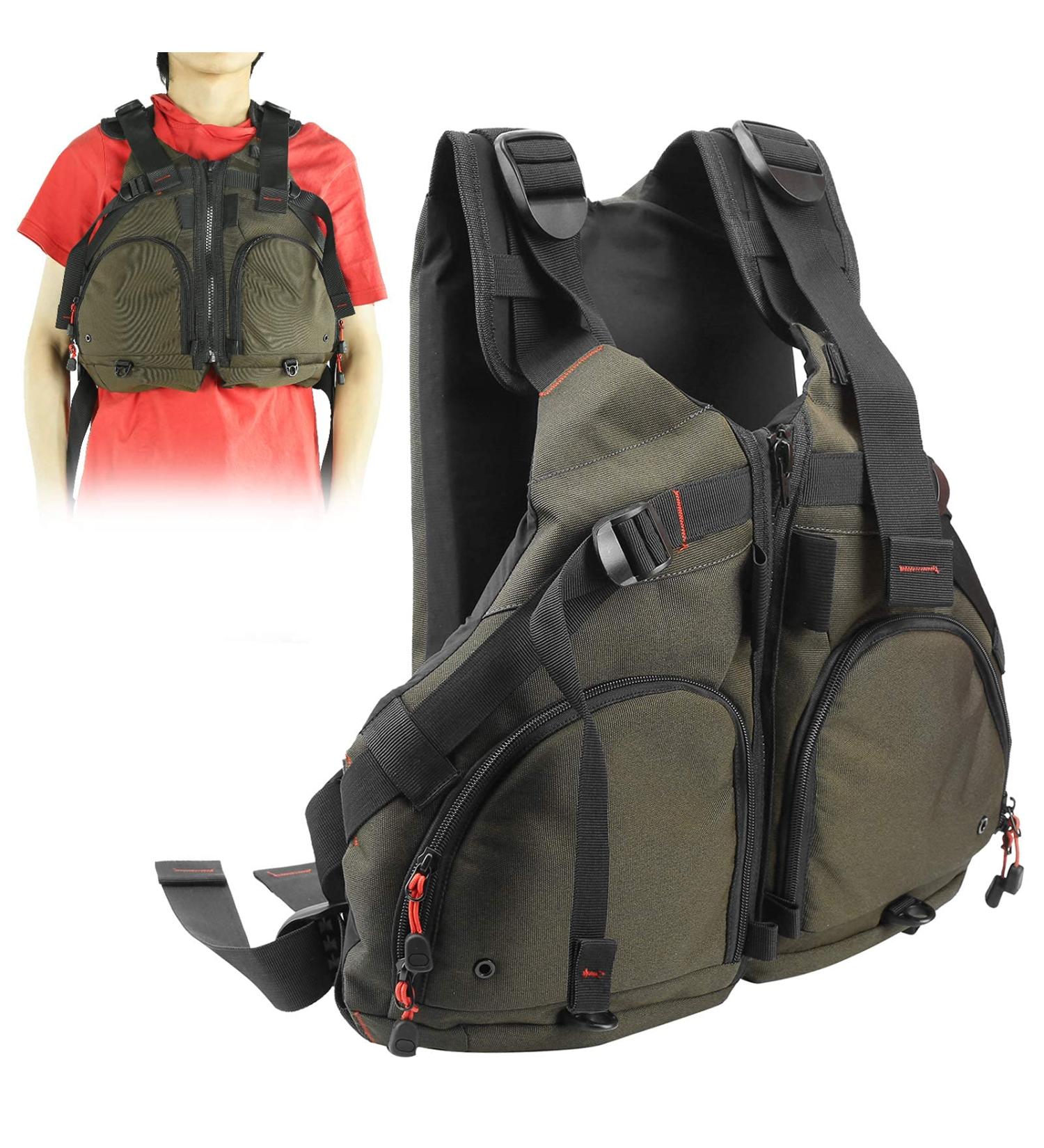 Minglin Snorkel Vest for Adults - Lightweight Buoyancy Jacket for Water Sports - 16.9 x 18.1 inches - Buy Online on GoSupps.com