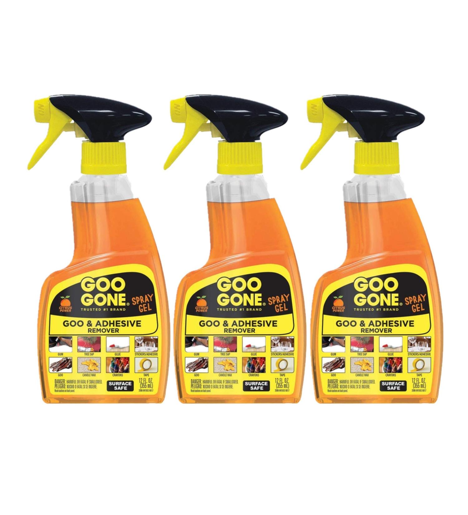Goo Gone Original Spray Gel Single 12oz Bottle 12 Fl Oz (3) - Buy Online on GoSupps.com