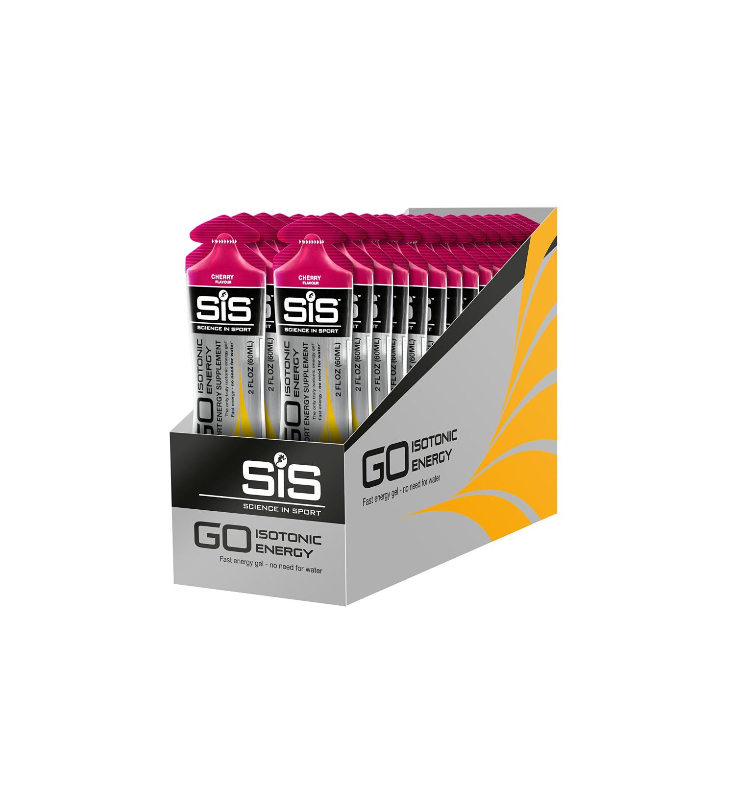 Science in Sport Energy Gel Pack  SIS Isotonic Energy Gel  22g Fast Acting Carbs  Performance & Endurance Gels  Cherry Flavor - 2 Fl Oz (Pack of 30) - Buy Online on GoSupps.com