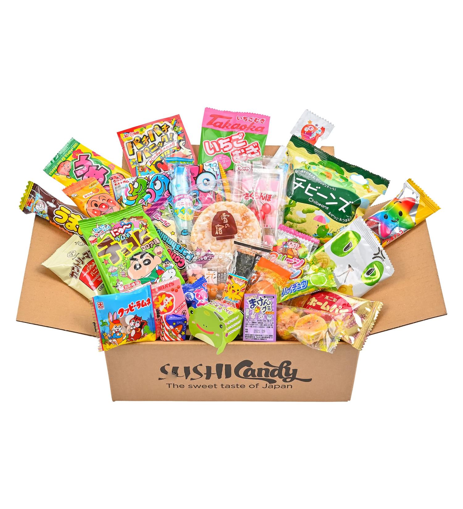 SUSHICANDY The Sweet taste of Japan 30 assortments of Japanese sweets gifts DAGASHI set Japanese kitkat Choco - Buy Online on GoSupps.com