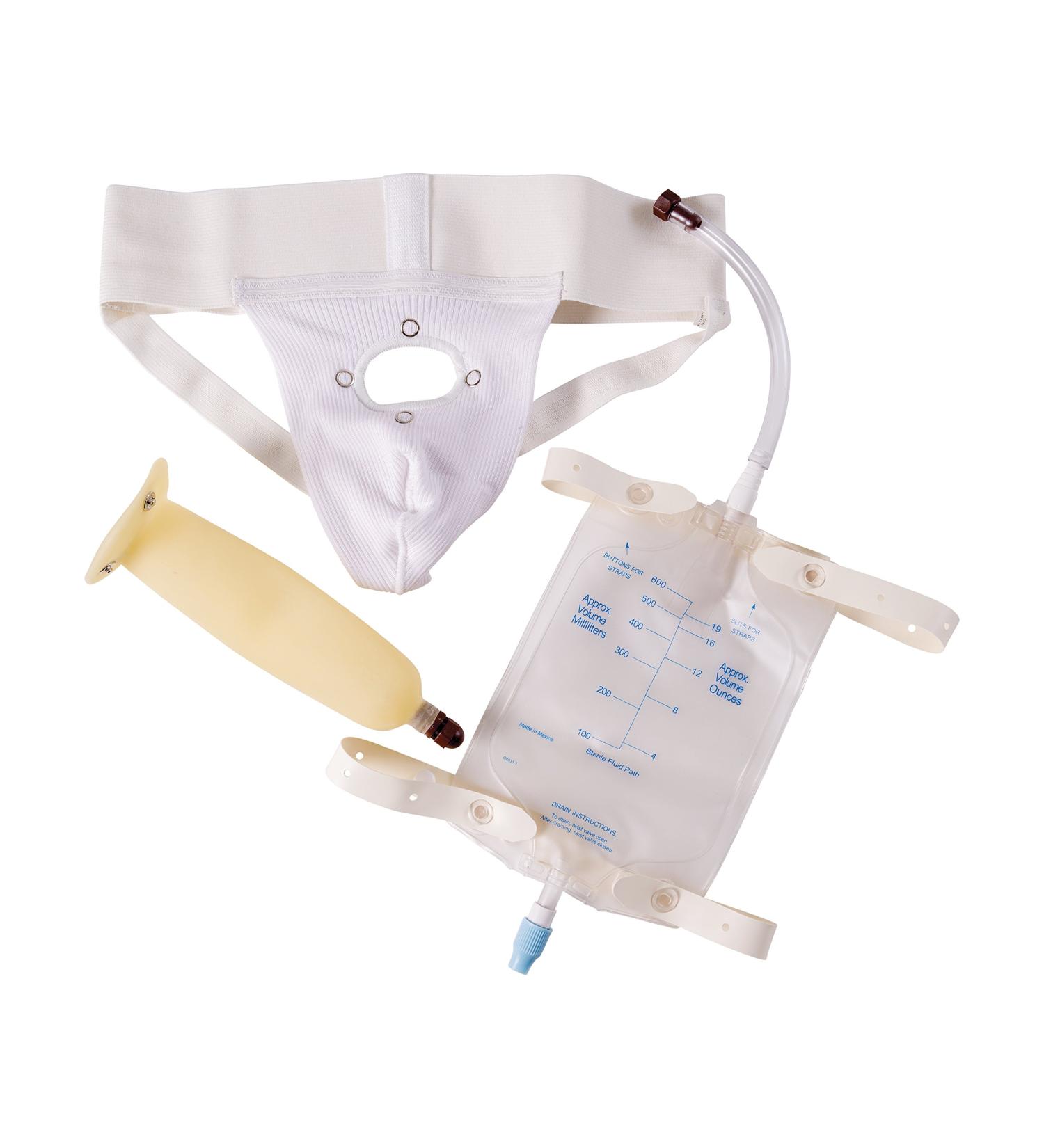 DMI Men's Portable Urinal with Elastic Waistband and Collection Bag - Holds 20 oz, Reusable - FSA & HSA Eligible - Buy Online on GoSupps.com