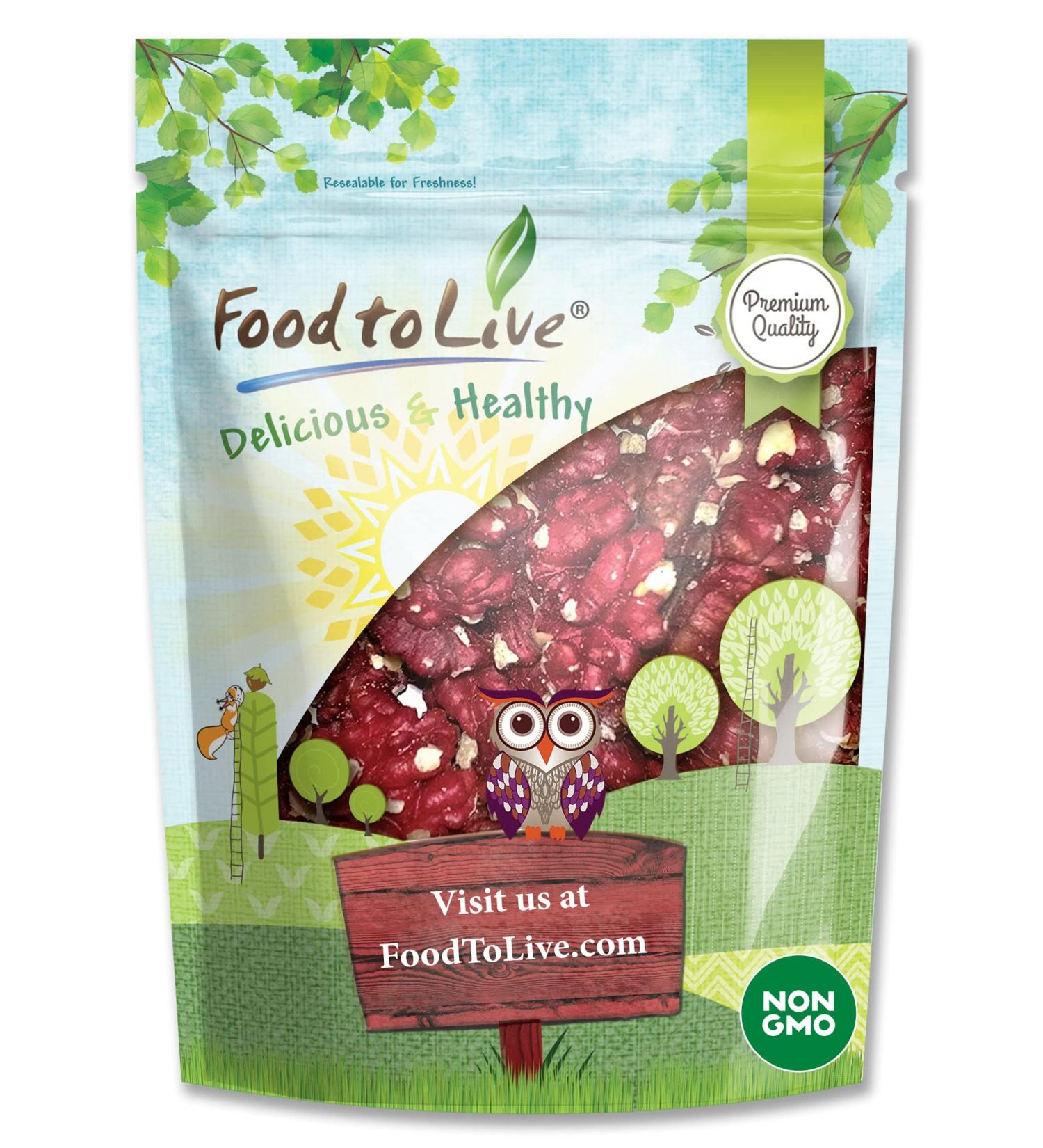 California Livermore Red Walnuts 1lb - Non-GMO Verified & Kosher | Bulk Pack of 1 - Buy Online on GoSupps.com