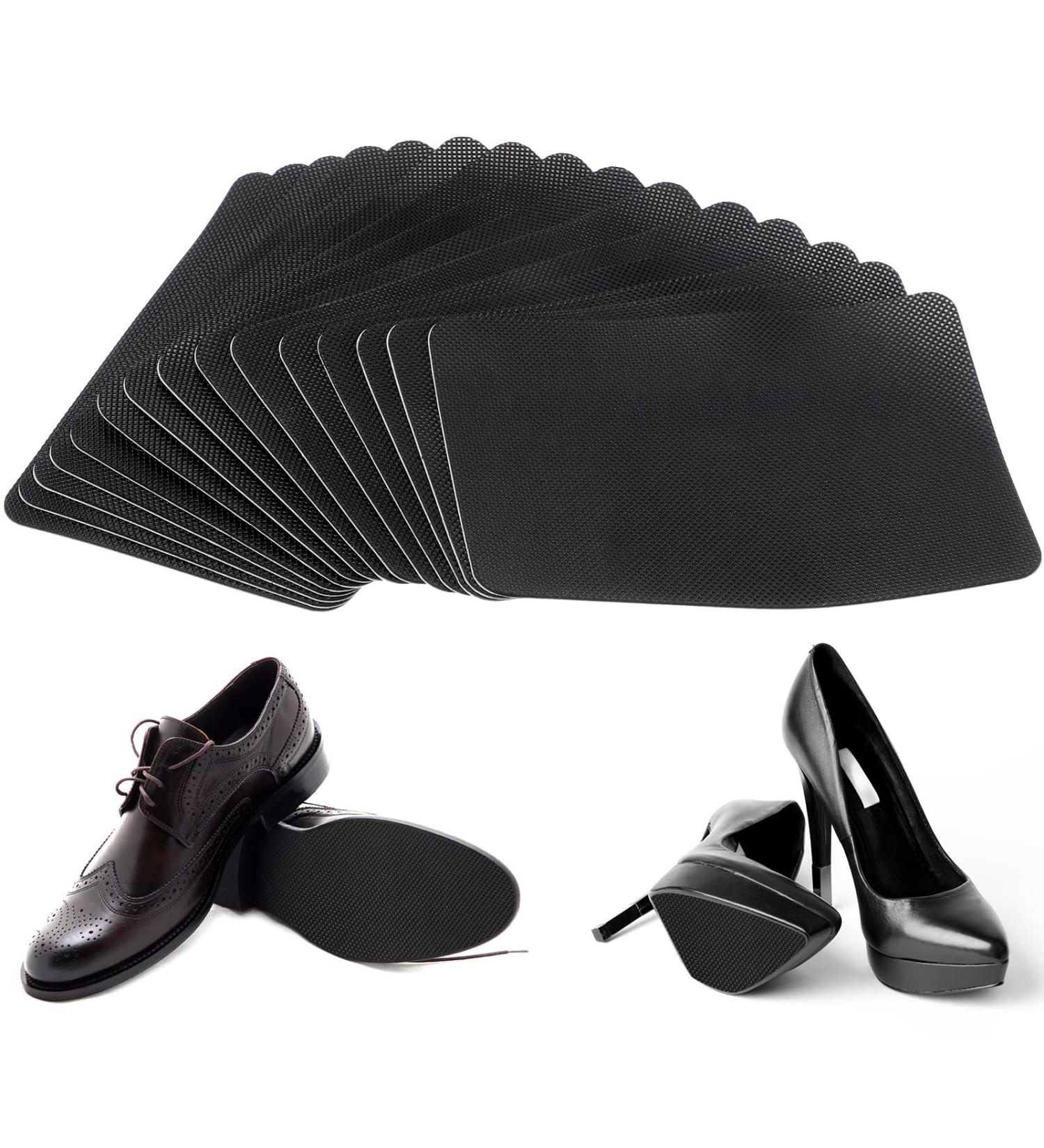16 Pcs Large Shoe Sole Protectors - Self Adhesive Rubber Covers for Non Slip Grip and Noise Reduction on Men and Women Shoes Heels Boots - Buy Online on GoSupps.com