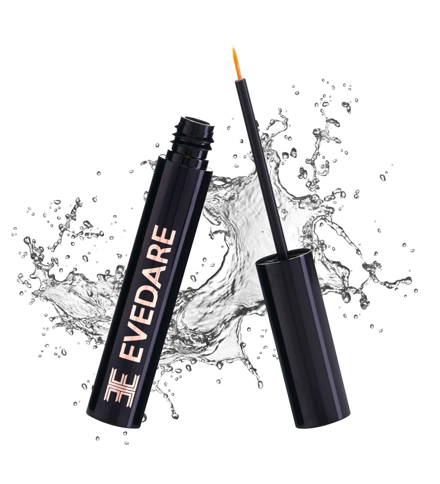EVEDARE Advanced Eyelash Growth Serum - Peptides and Vitamins for Longer, Thicker Lashes - Strengthens and Conditions with Natural Extracts - 3ML (Pack of 1) - Buy Online on GoSupps.com