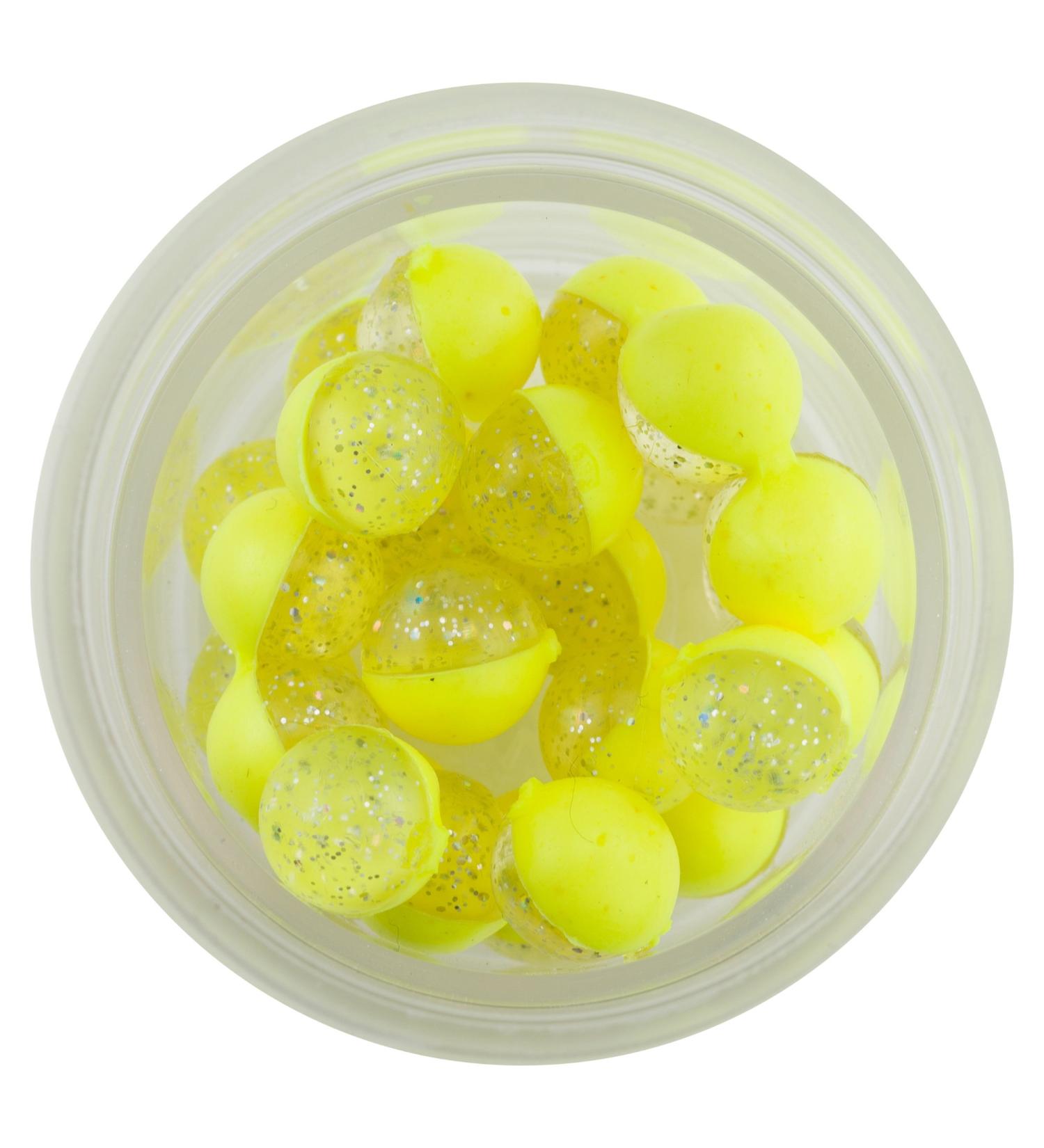 Power Clear Eggs Floating Clear Green Purple-Pink/Garlic 142 ml small glass Clear Silver-Fl. Yellow/Garlic