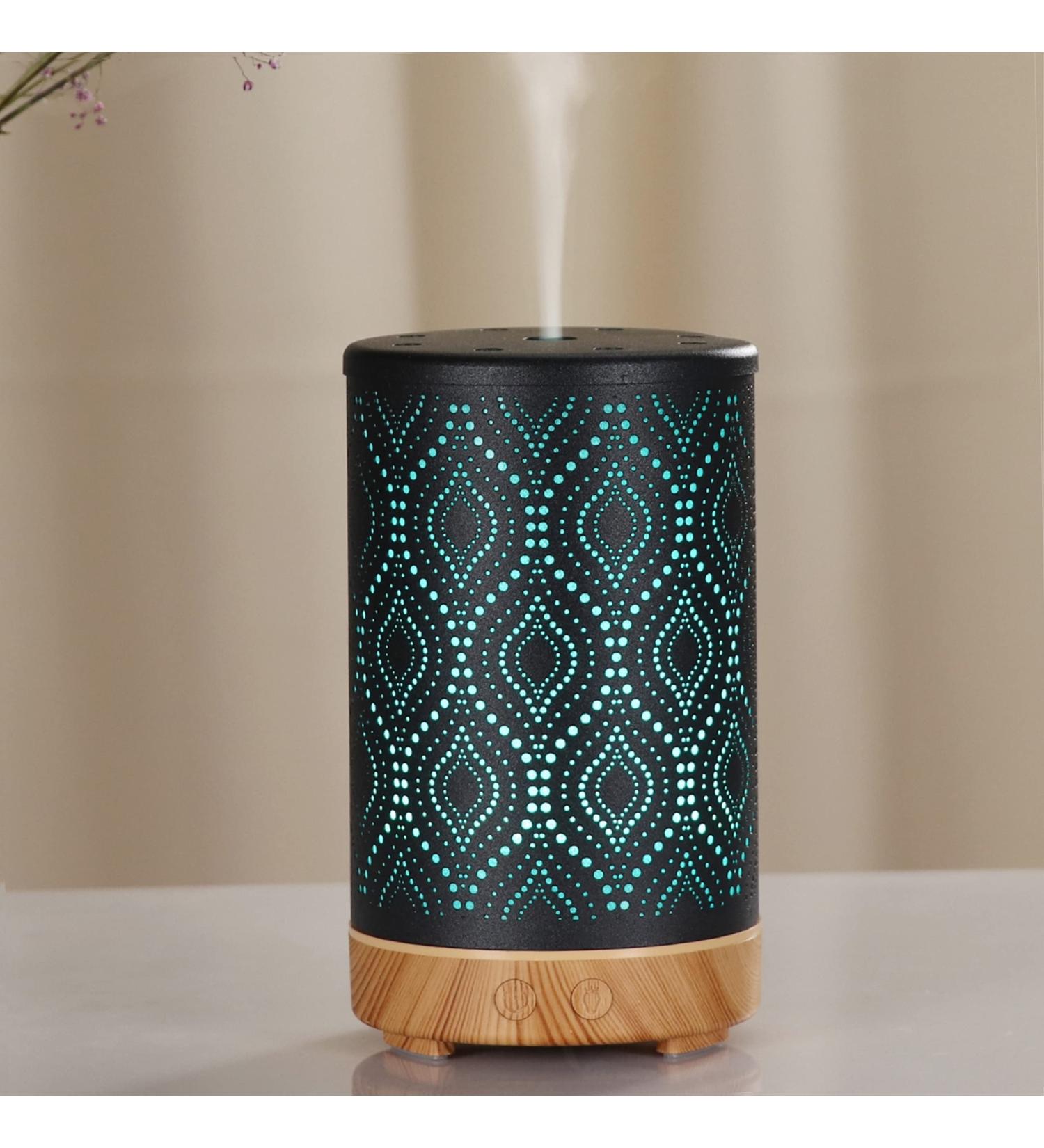 Zen'ar me Avilla Ultrasonic Diffuser - Aromatherapy Remote Control LED Lighting Stylish Metal Design - Enhance Your Home with Essential Oil Diffusion - Buy Online on GoSupps.com