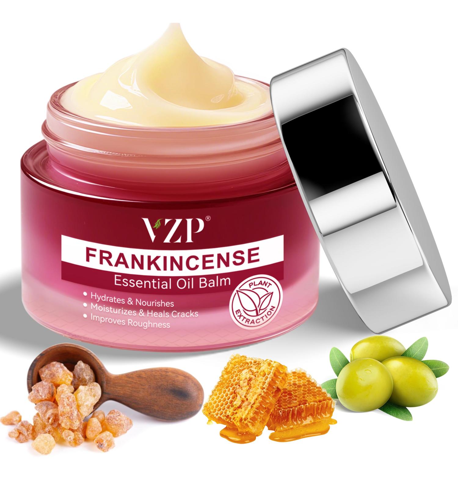 Frankincense Essential Oil Cream with Myrrh Intensive Moisturizer for Dry & Cracked Skin Deep Hydration Body Massage Balm Hand & Foot Cream with Beeswax & Olive Oil 2.1 fl oz - Buy Online on GoSupps.com