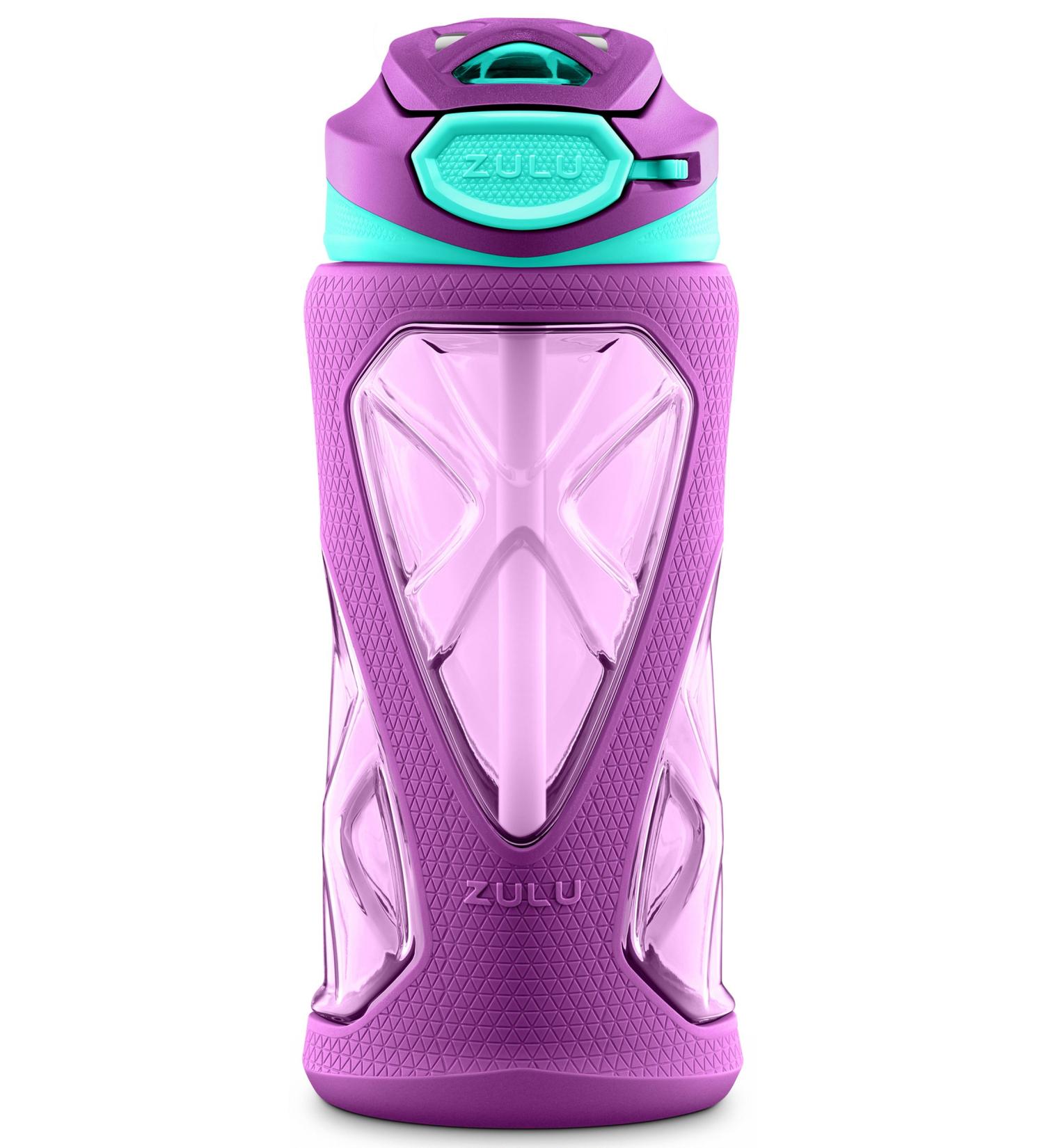 ZULU Torque 16oz Kids Water Bottle - Leak-Proof, BPA-Free, Purple - Buy Online on GoSupps.com