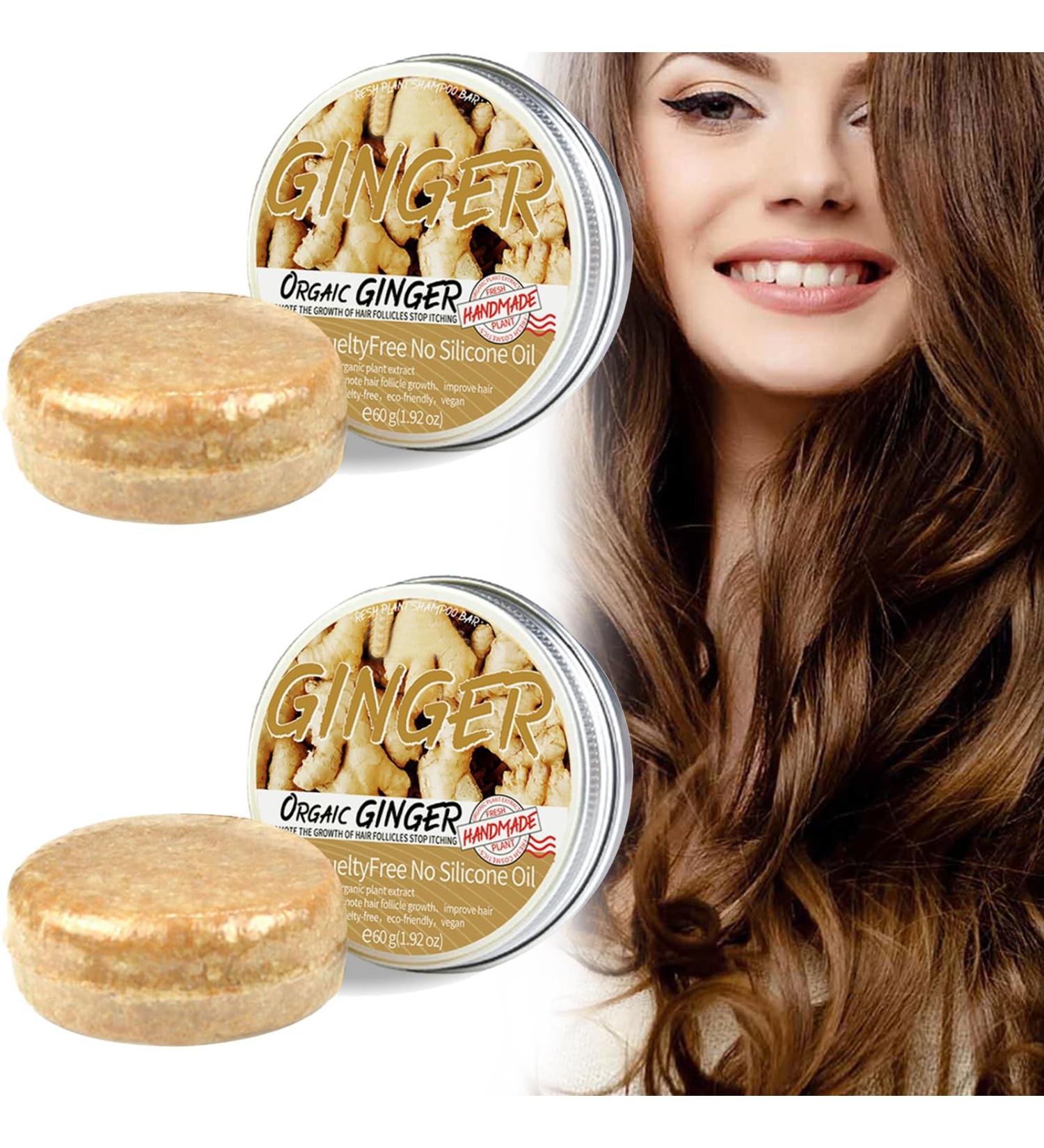 Pemarlis 2 Pack Shampoo Bar Anti Hair Loss Shampoo Shampoo Bar Natural Cosmetic Ginger Shampoo Hair Growth Shampoo Bar for Hair Growth for - Buy Online on GoSupps.com