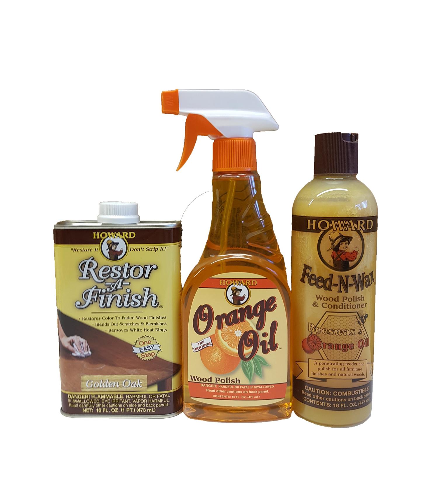 Howard Complete Wood Restoration Kit | Clean & Protect Wood Finishes Floors & Furniture - Neutral | International Shipping Available - Buy Online on GoSupps.com
