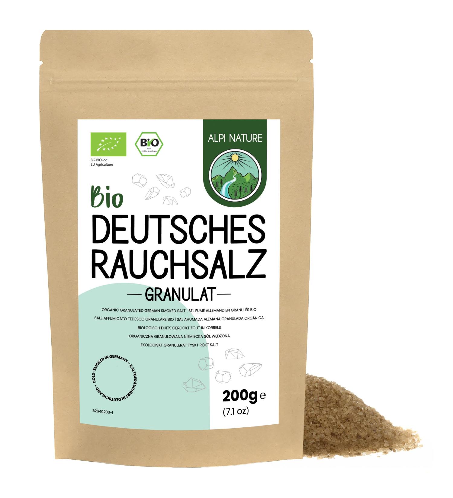 Alpi Nature Granul s de Sel Fum Allemand BIO 1-3 mm 200g Sel de Mer Granul au Bois de H tre Fum Froid 200 g (Lot de 1) - Buy Online on GoSupps.com