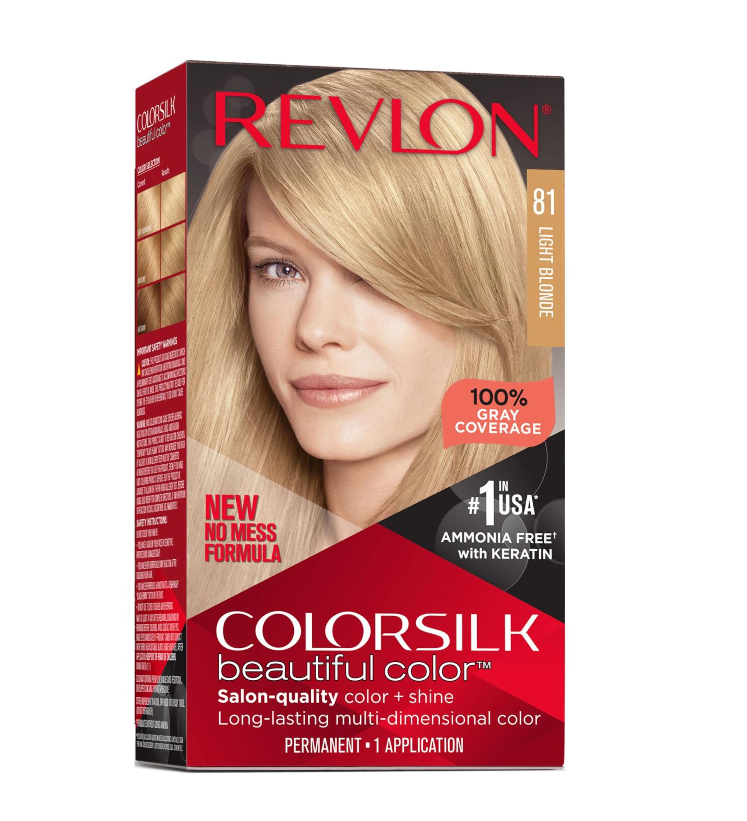 Revlon colorsilk Beautiful Color 81 Light Blonde 81 Light Blonde 1 Count (Pack of 1)