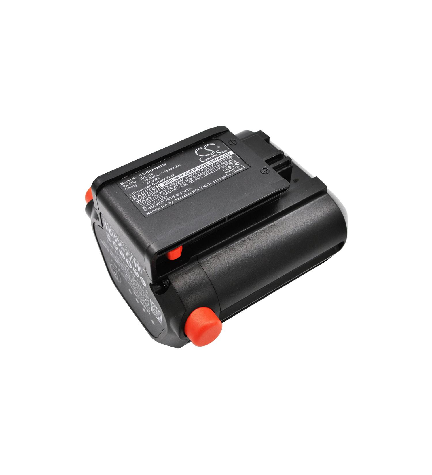 Replacement Battery for ComfortCut & AccuJet Blowers - 1500mAh 18.0V Compatible with Li-18/23R 9839-20 BLi-18 09840-20 - International Shipping Available - Buy Online on GoSupps.com