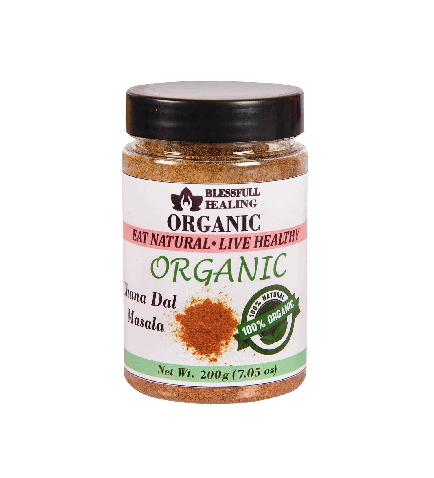 Blessfull Healing Organic Chana Dal Masala 200 Gram Airtight Container (Packing May Vary) 200 Gram 7.05 oz - Buy Online on GoSupps.com