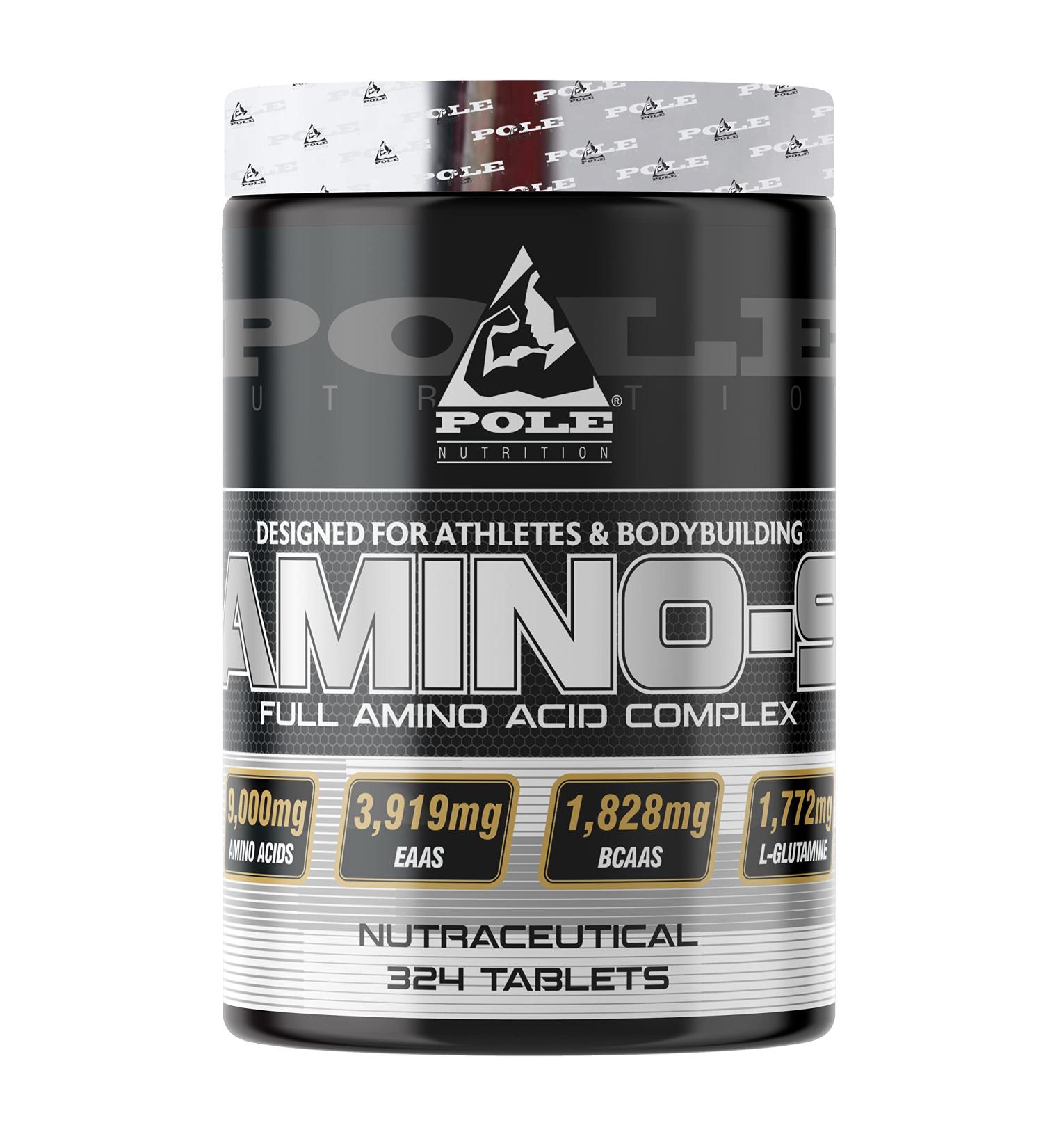 Amino 9 - Full Amino Acid Complex for Athletes & Bodybuilders | Enhance Performance | 324 Tablets - International Shipping Available - Buy Online on GoSupps.com