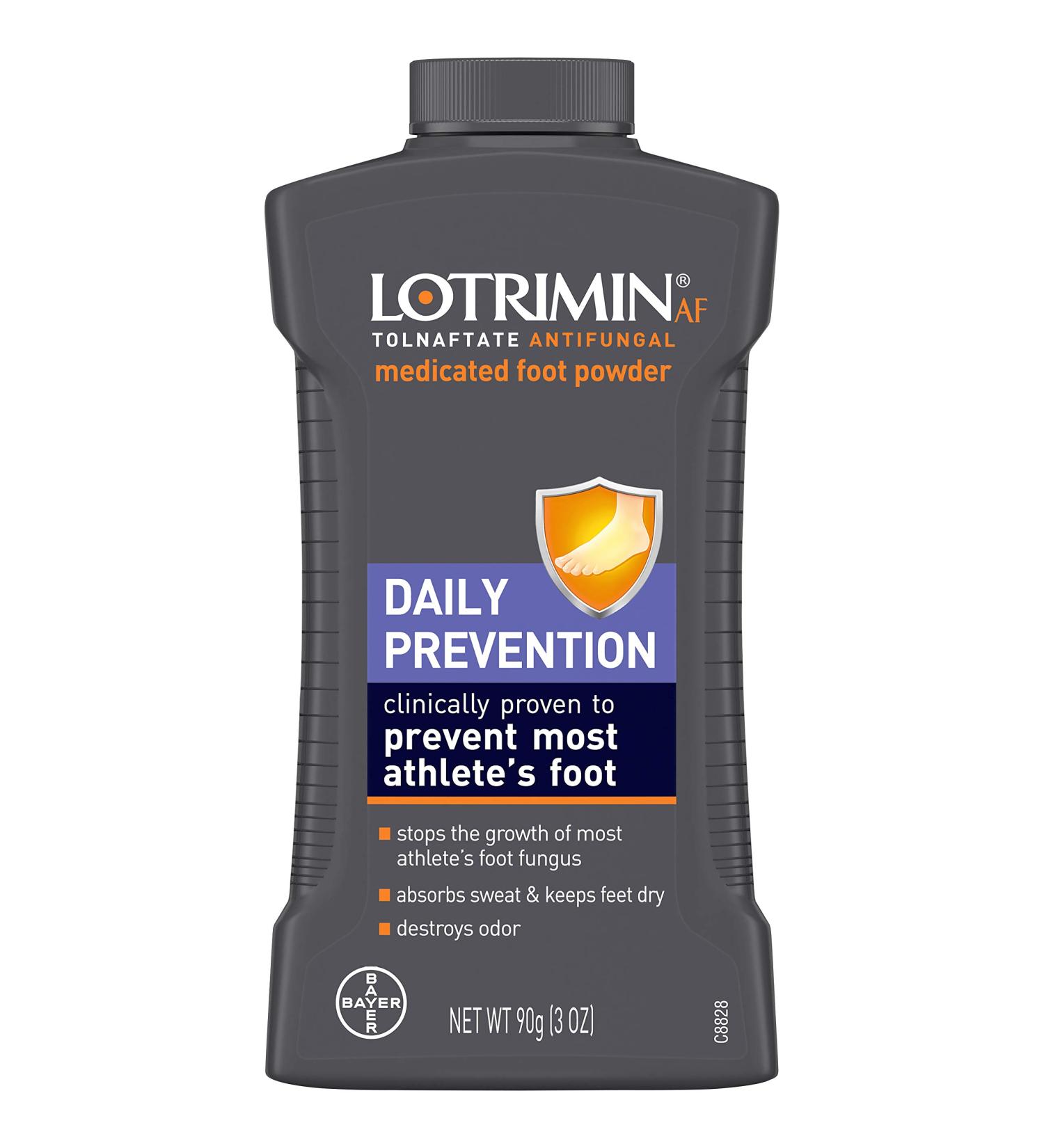 Lotrimin Athlete's Foot Prevention Medicated Foot Powder - 3 oz Bottle - Buy Online on GoSupps.com