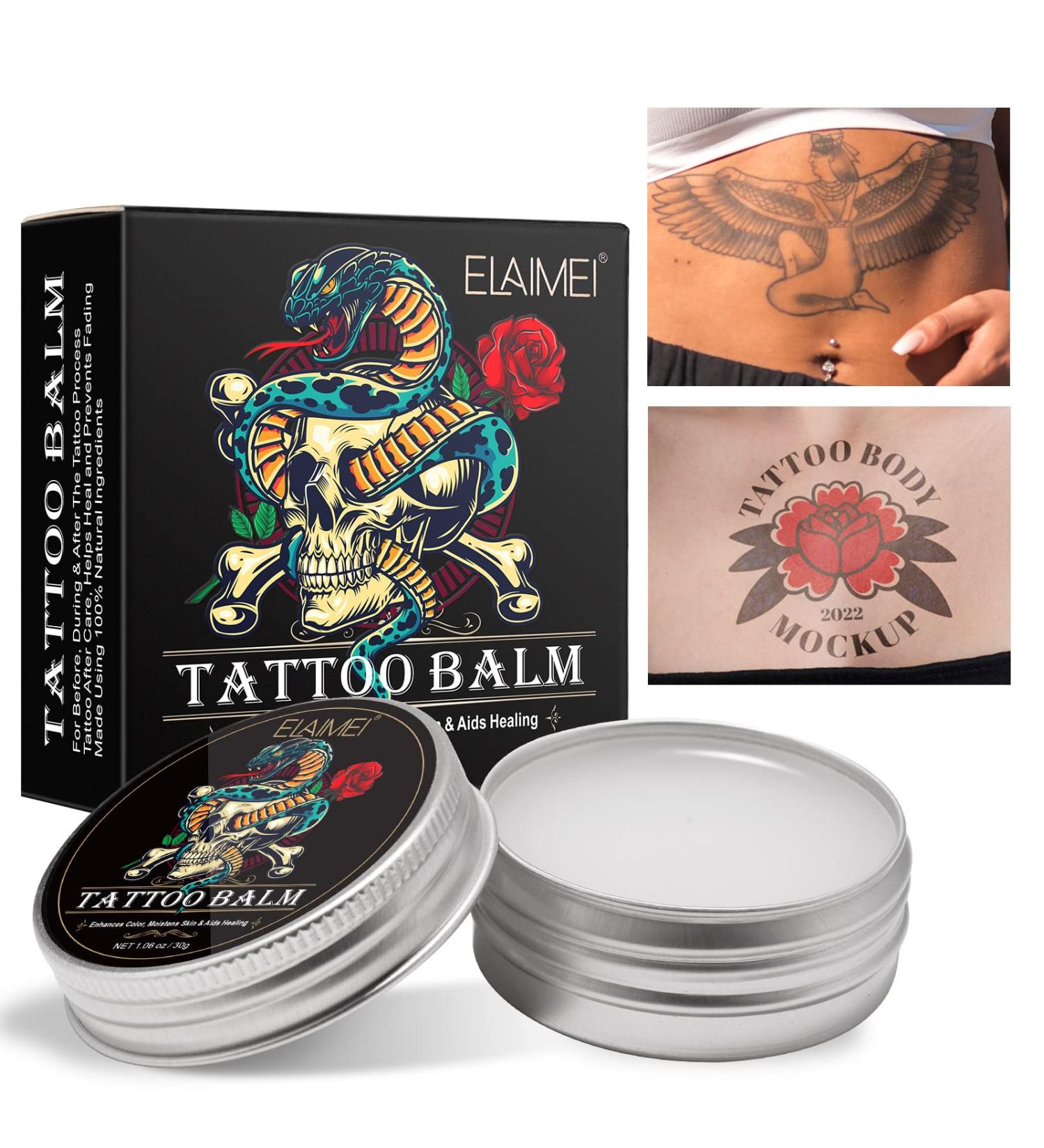  CCKULOOB Premium Tattoo Cream - Daily Care & Conditioner - Moisturizing - Strengthens Tattoo Colours - Promotes Healing - 1.06 oz - Buy Online on GoSupps.com
