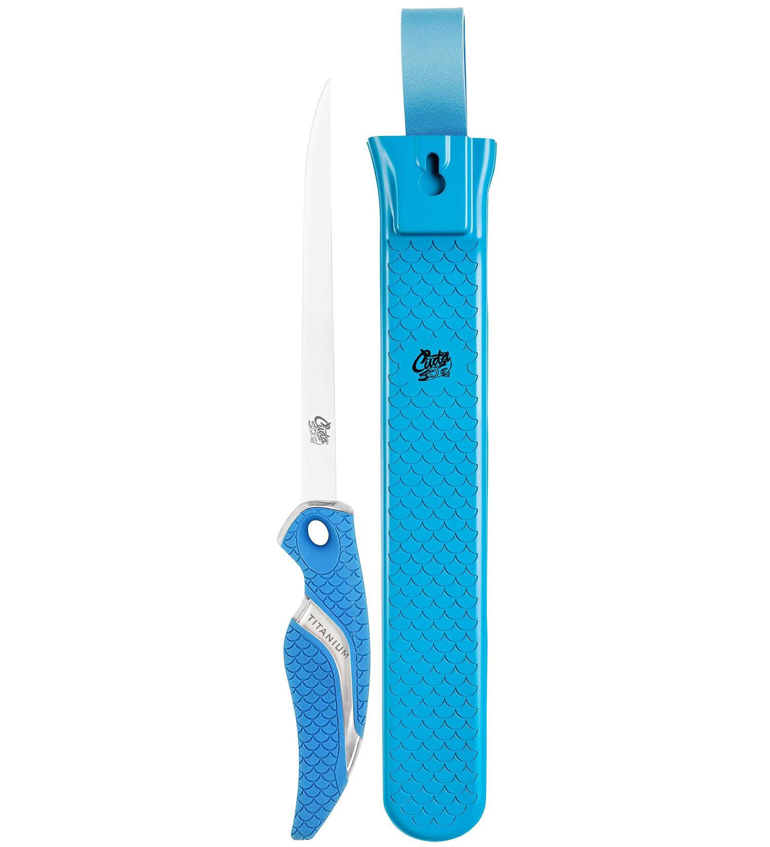 CUDA Filleting Knife with Sheath - 18.2 cm Blue | Premium Quality & International Shipping - Buy Online on GoSupps.com