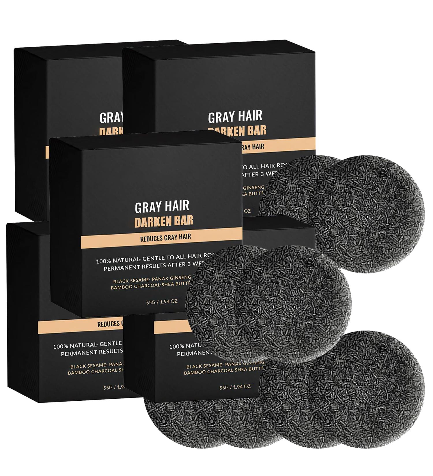 Youthful Hair Rejuvenation Soap Bar - Natural Gray Hair Reversal for Men & Women | 5PCS - Shop Internationally - Buy Online on GoSupps.com
