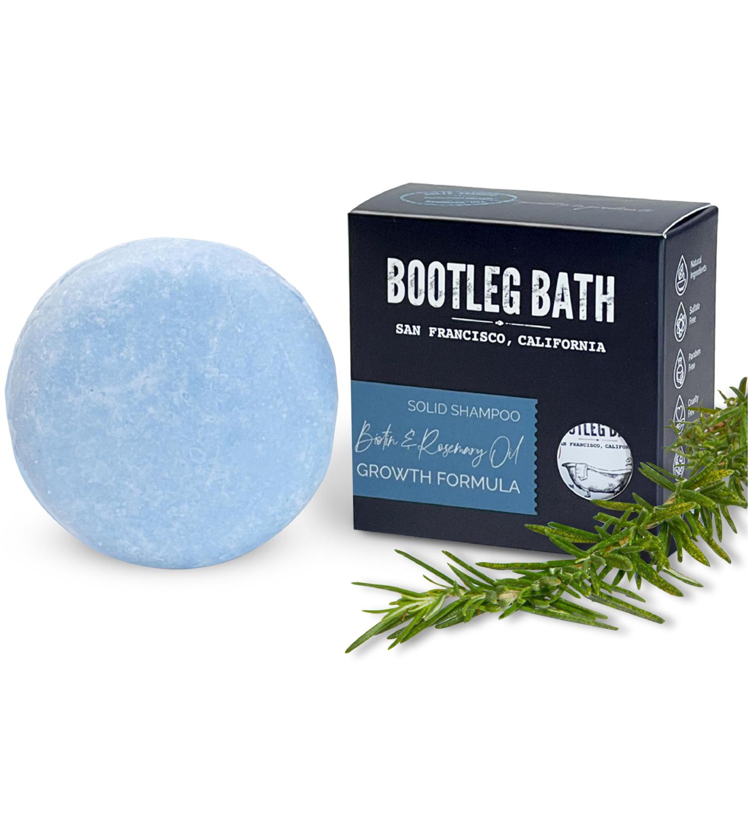 Growth Formula Shampoo Bar with Biotin & Rosemary Oil | Eco-Friendly Paraben-Free Hair Growth Shampoo 2.2 oz - Buy Online on GoSupps.com