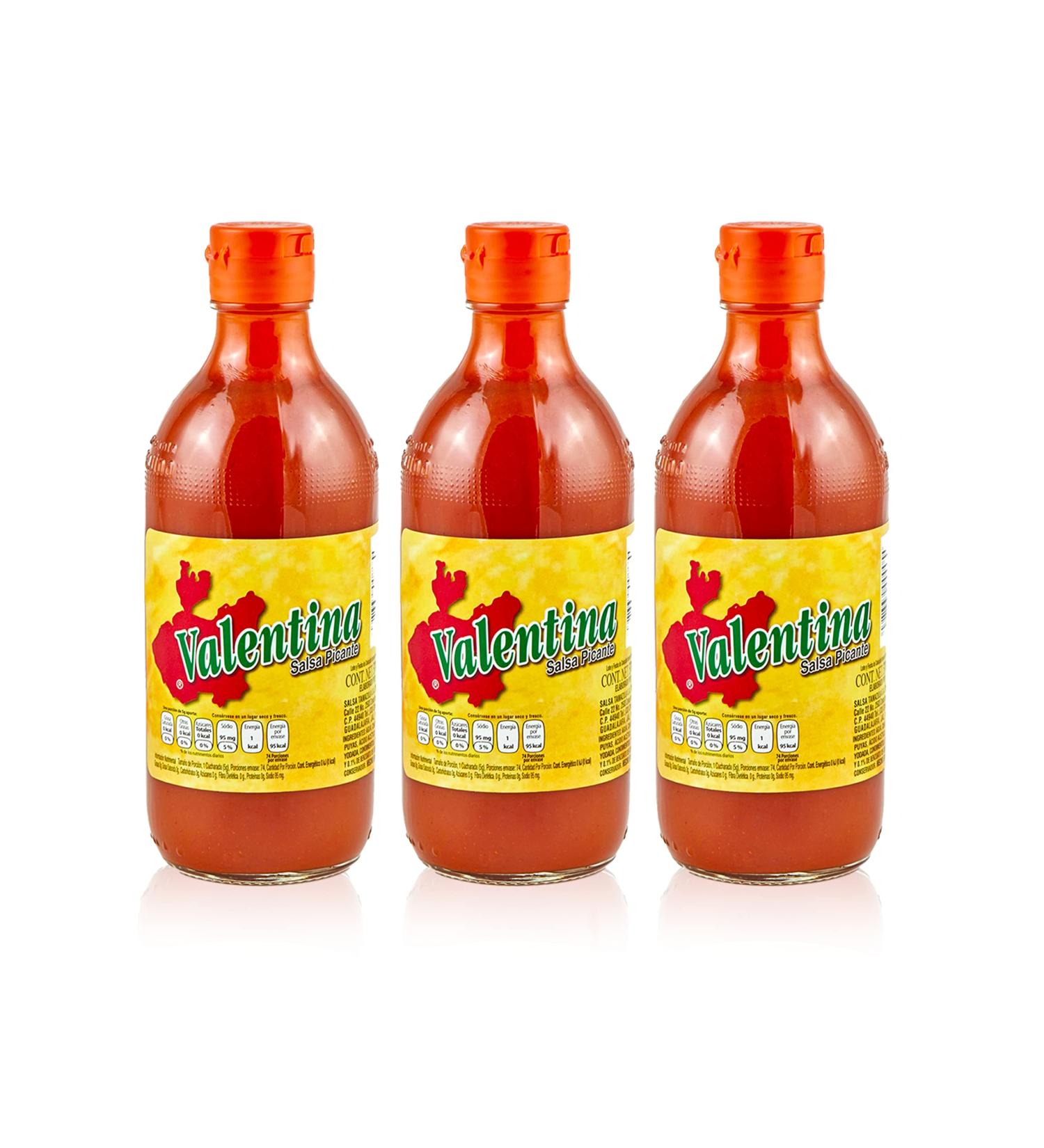  mexhaus Valentina hot salsa spicy sauce - 370 ml each spicy sauce bulk pack (3) - Buy Online on GoSupps.com