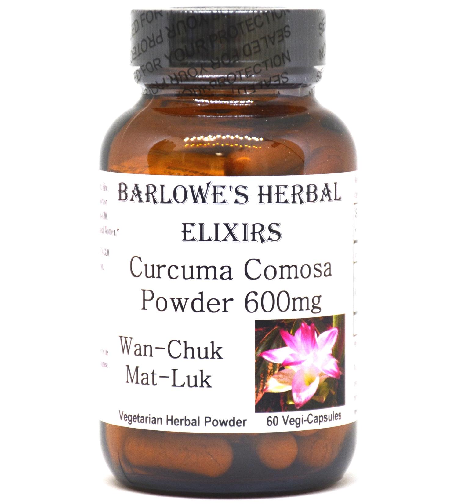 Curcuma Comosa Powder | 600mg Per Capsule | Hormonal Balance & Menstrual Support | Women s Health Supplement | 60 Vegetarian Capsules | Glass Bottled - Buy Online on GoSupps.com