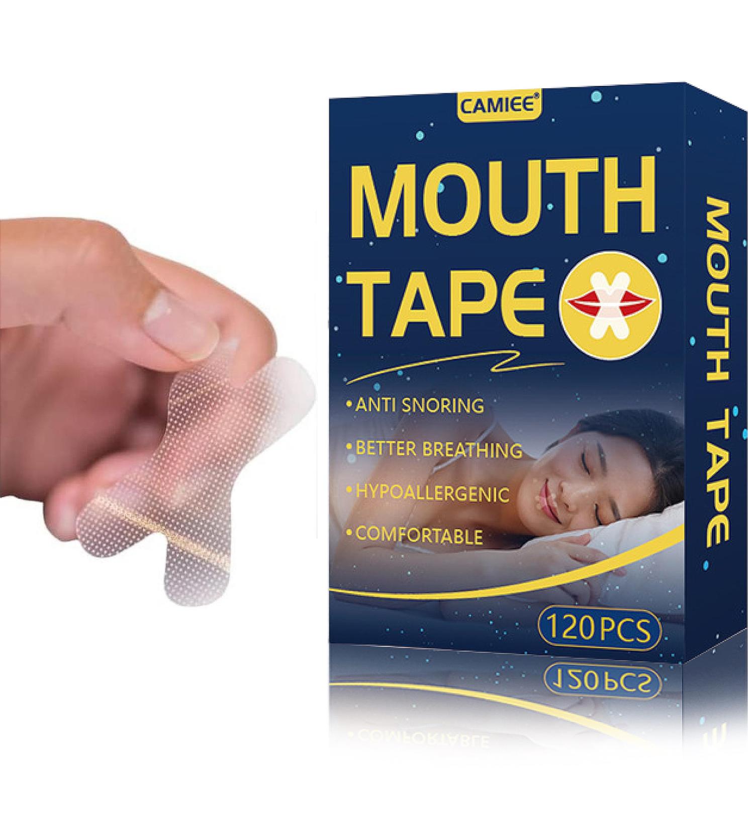PoVwlty 120 PCS Mouth Tape for Sleeping Better | Drug-Free Nasal Strips to Reduce Snoring and Improve Sleep Quality - Buy Online on GoSupps.com