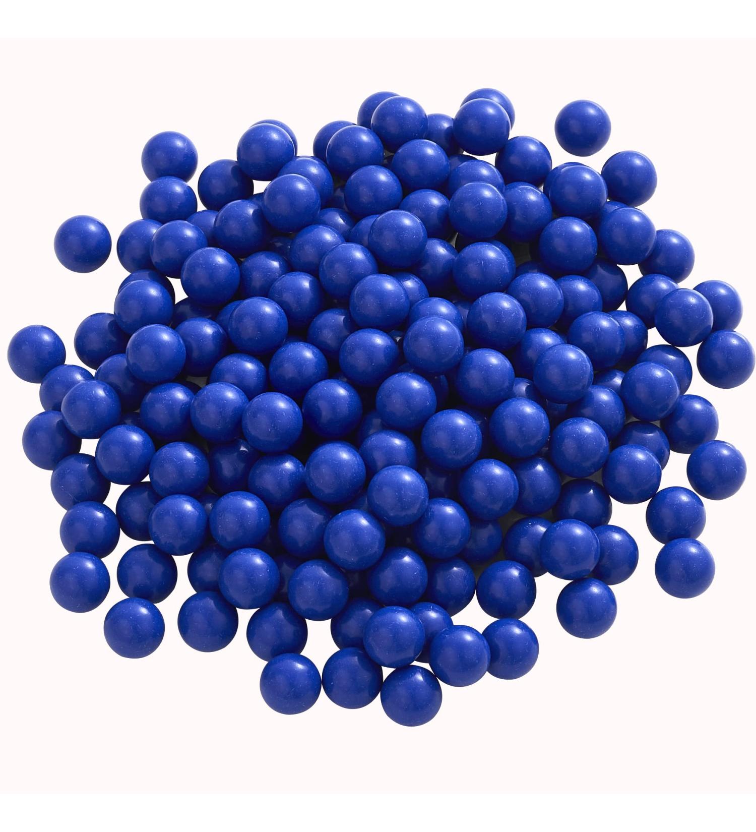200 X 0.43 Cal Paintball Solid Nylon Ball for Home Defense, 43 Caliber Paintball Ammo Projectiles (Blue)