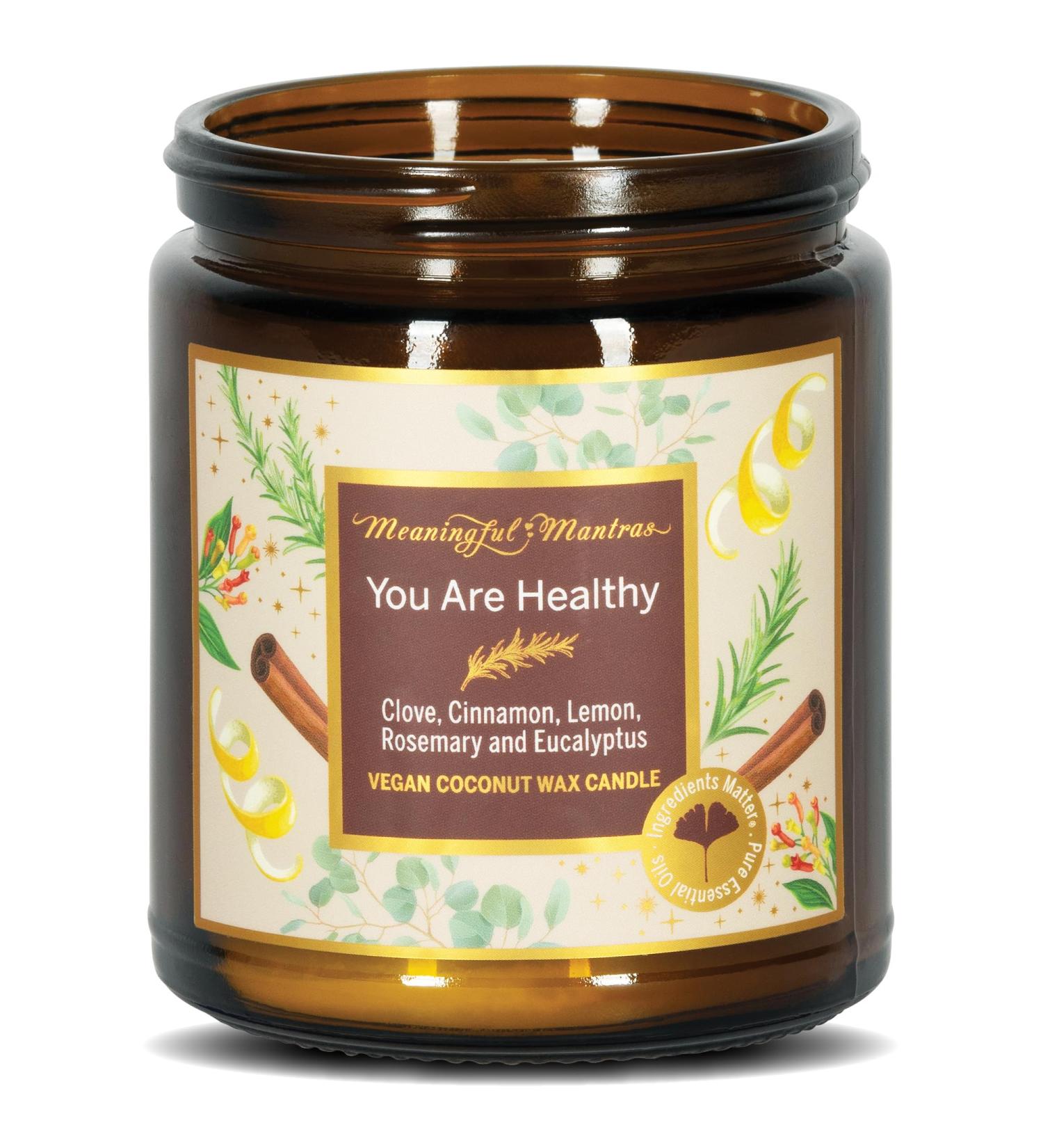 Handmade Natural Coconut Wax Candle - 100% Vegan Non-Toxic Scented for Home - Clean Burning 8 oz Candle Jar - Buy Online on GoSupps.com