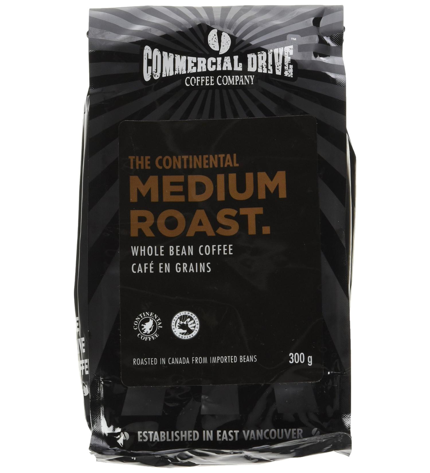 The Commercial Drive Coffee Company Small Batch Ethically Sourced Medium Roast Whole Bean Coffee 300g - Buy Online on GoSupps.com
