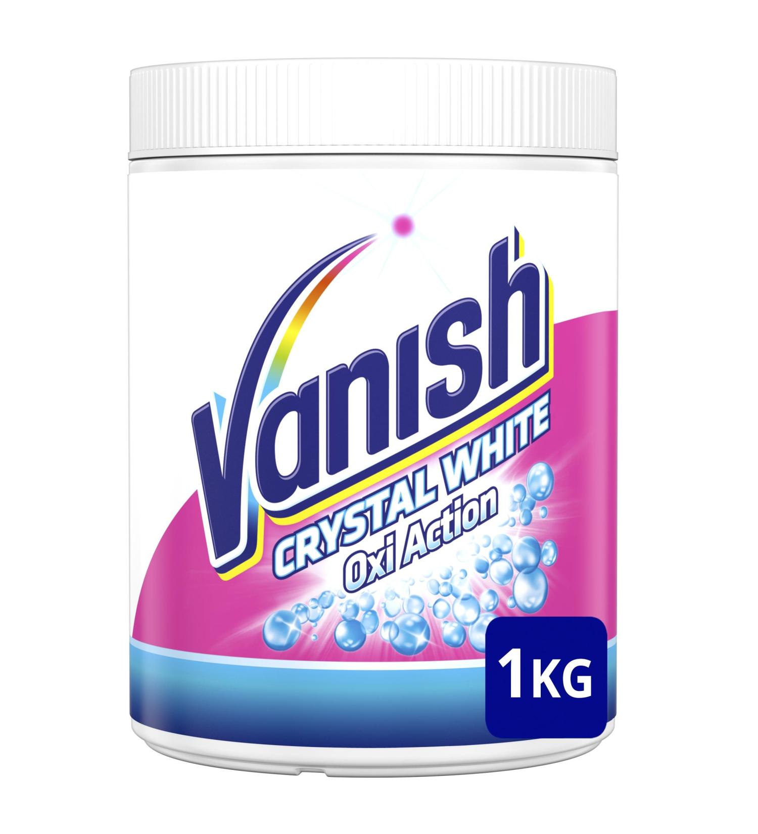 Vanish Oxi Action Crystal White Powder Detergent 1Kg | Best Stain Remover for Worldwide Shipping - Buy Online on GoSupps.com