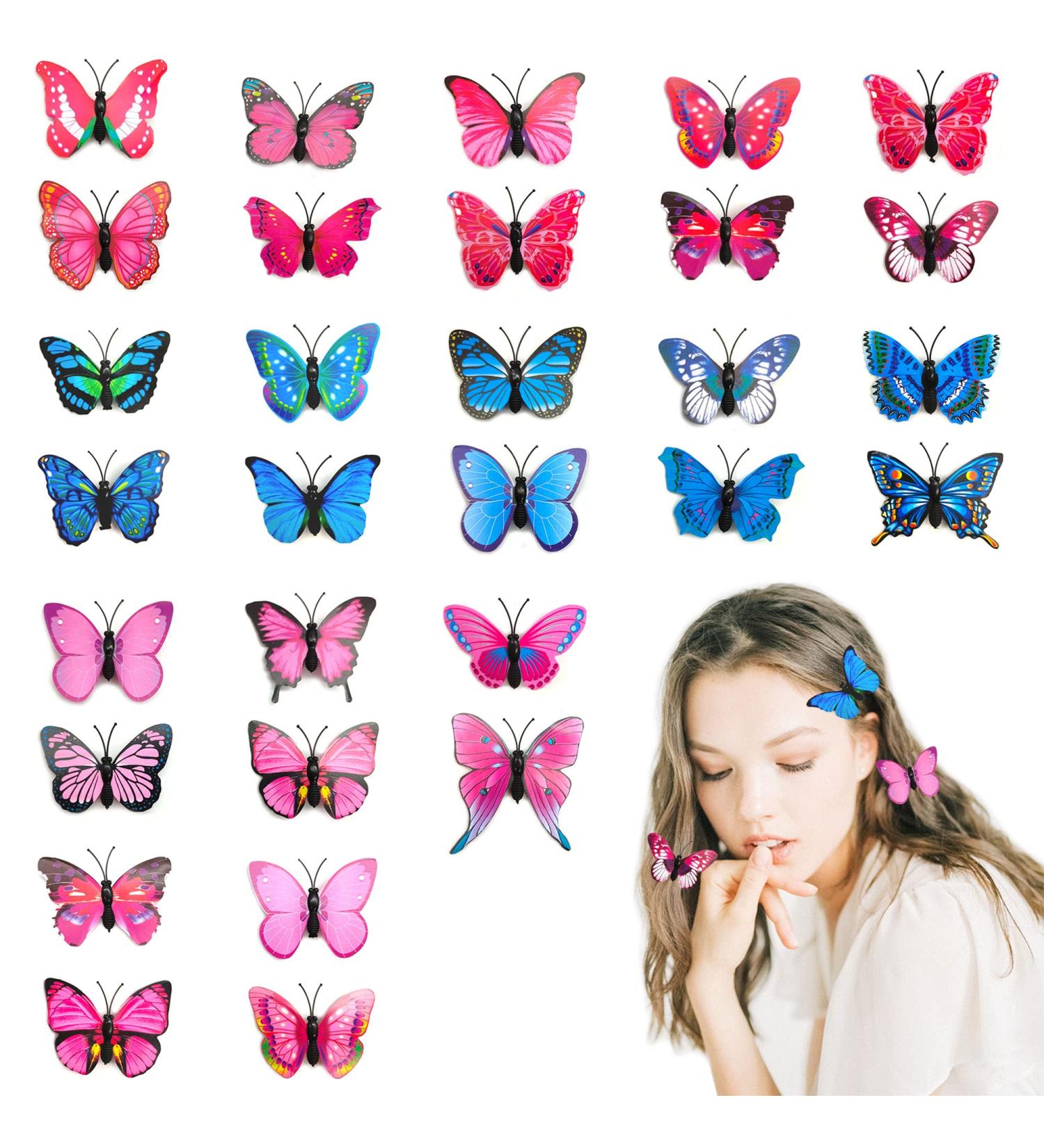 30 Pieces Butterfly Hair Clips 3D Butterfly Hair Clip Glitter Hair Clips Women Girls Cute Hair Pins Hair Clip Colourful Hair Clips Hair Pins Kids Hair Clips Accessory Set - Buy Online on GoSupps.com