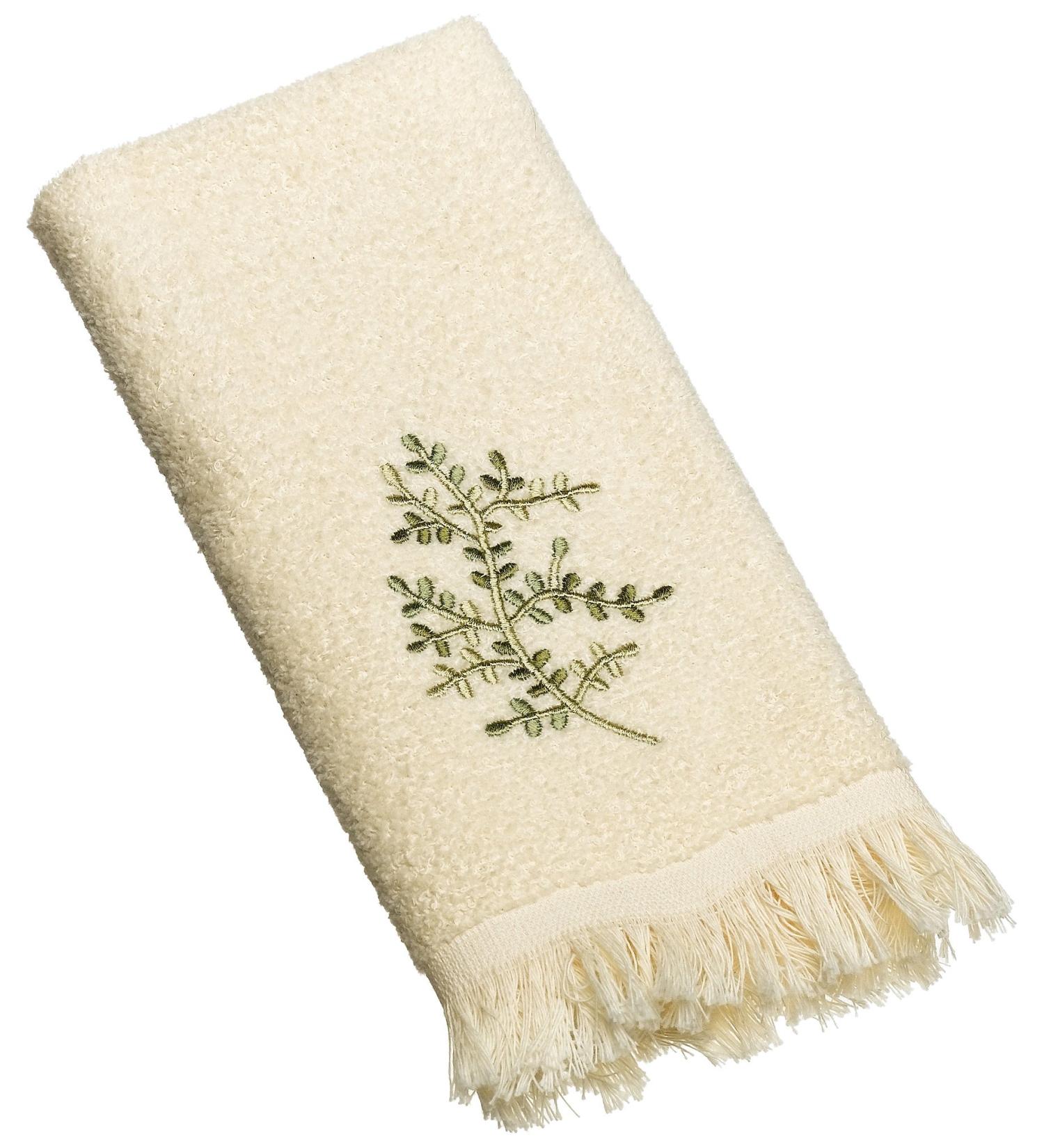 Avanti Linens Greenwood Fingertip Towel in Ivory - Soft and Luxurious Hand Towel - Buy Online on GoSupps.com