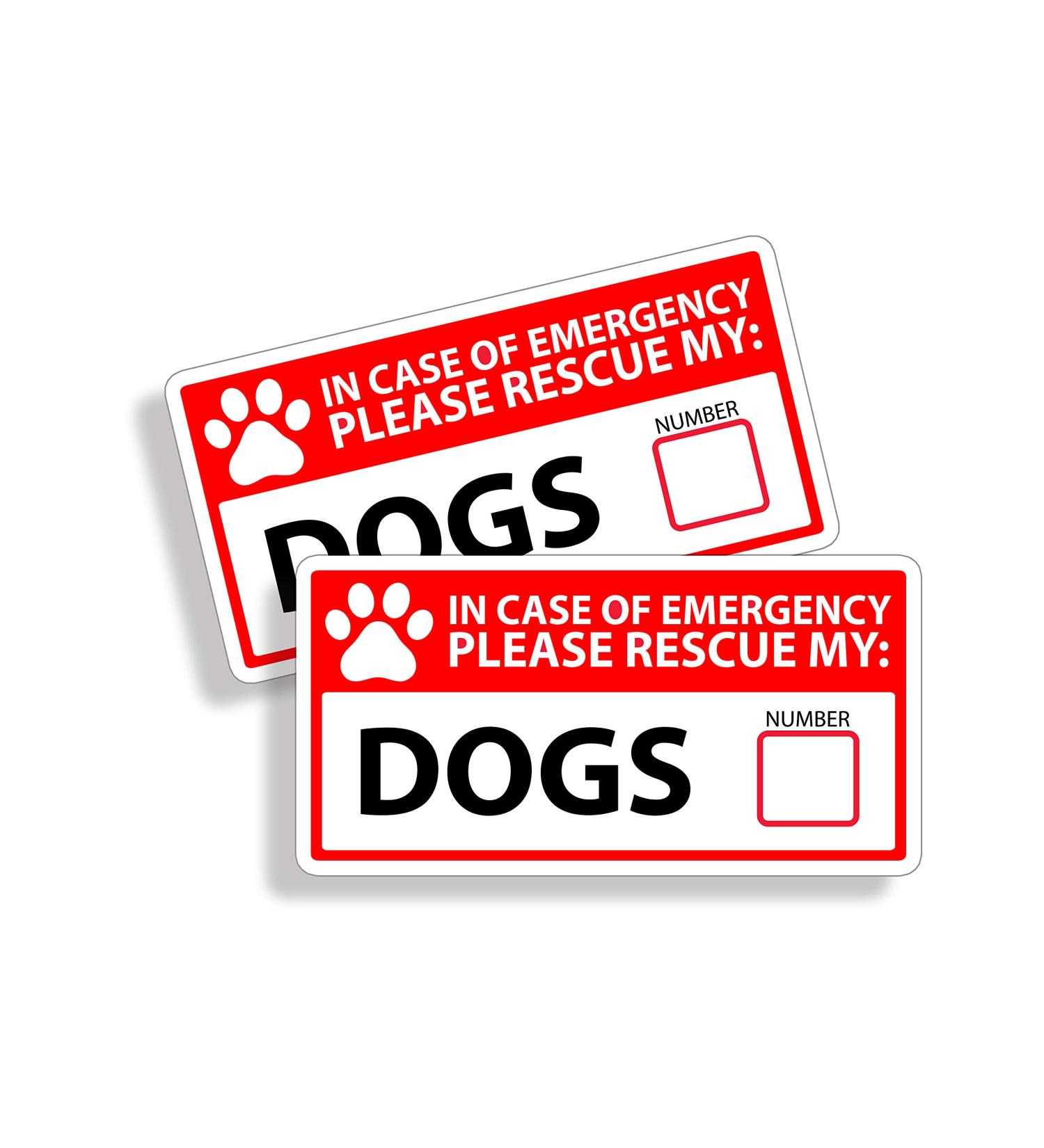 1st Responder Emergency Dog Dogs Puppy Rescue Decal Sticker Fireman 1st First Aid Fire Pet