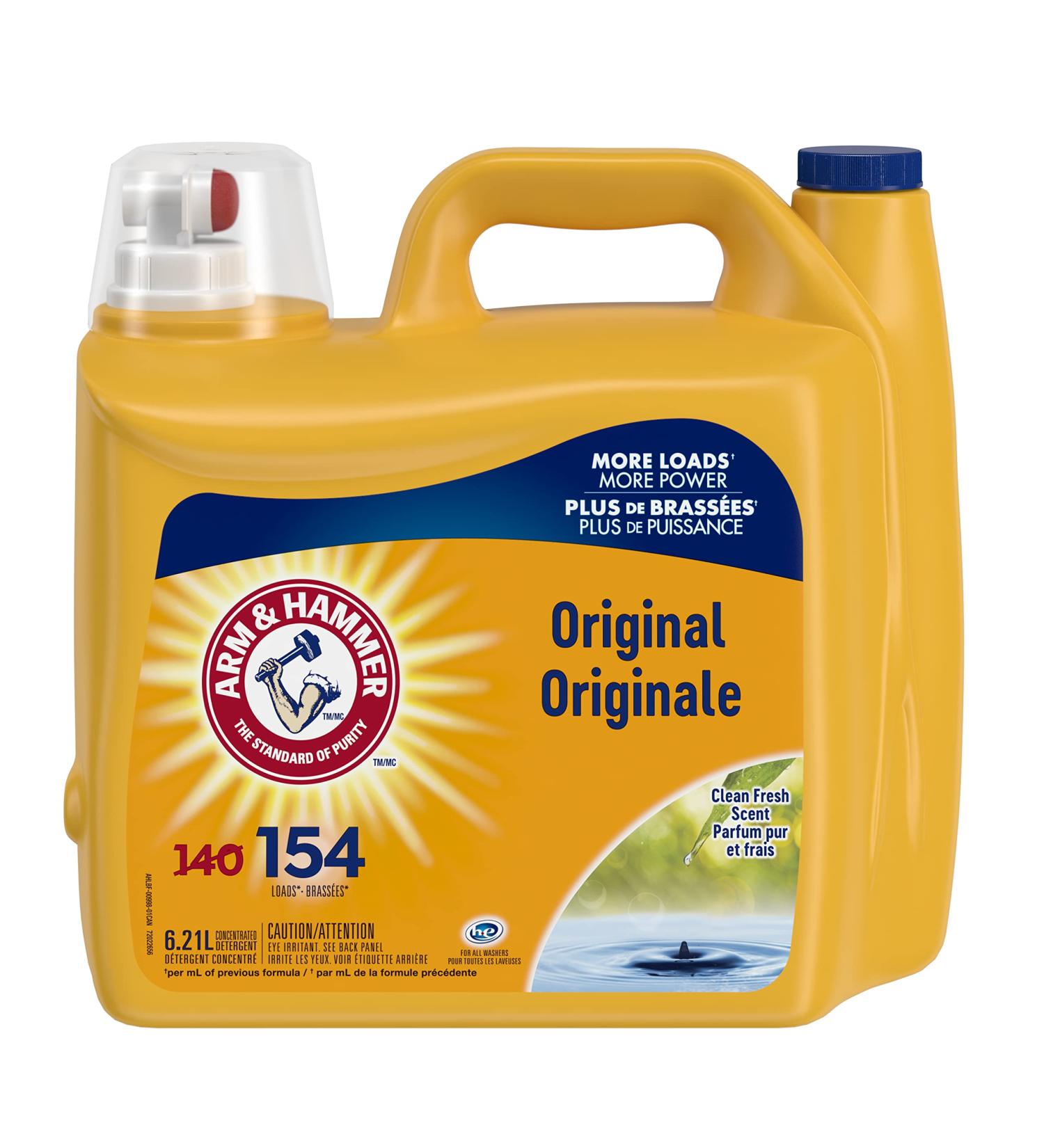 Arm & Hammer Liquid Laundry Detergent Clean Fresh Scent 154 Loads 6.21L Value Size - Buy Online on GoSupps.com