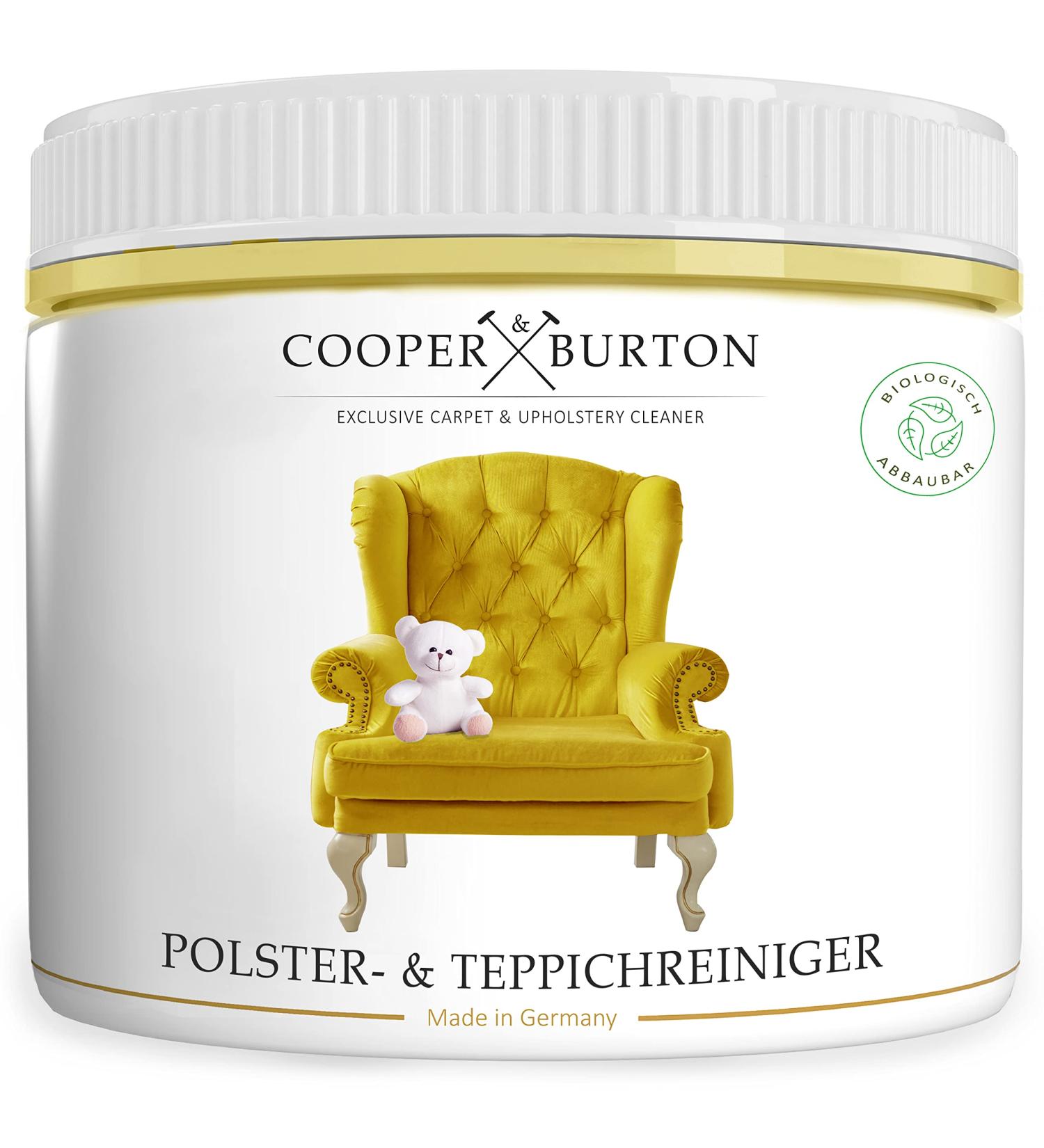 Cooper & Burton Sofa & Carpet Cleaner Concentrate 500g - Sustainable Upholstery & Stain Remover for Car Seats & Couches - Buy Online on GoSupps.com