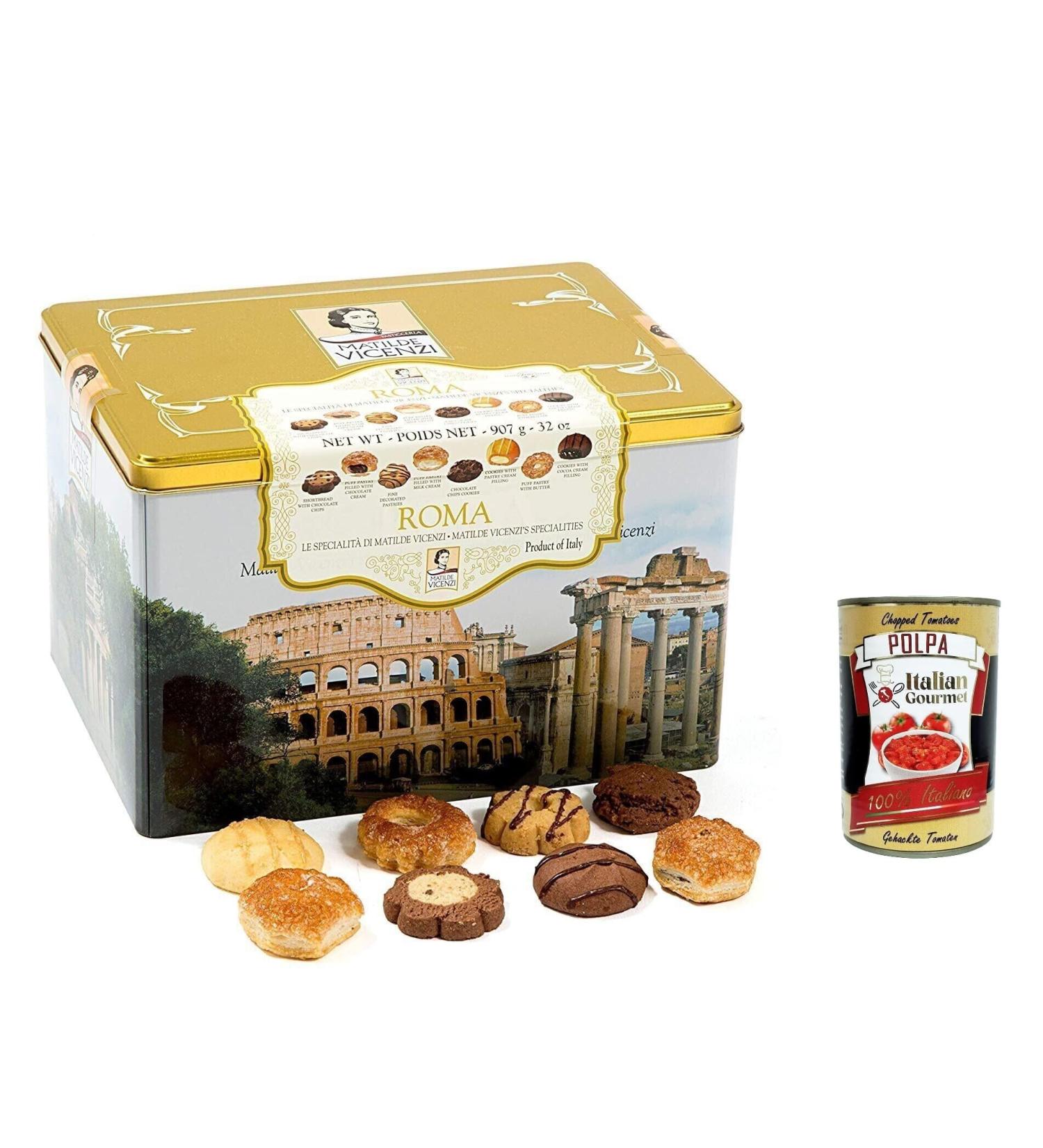 Italian Gourmet E.R. Matilde Vicenzi Biscotteria Roma 907 g Assortiment de p tisseries Biscuits Beurre Cookies Biscotteria Biscotteria Roma + Italian Gourmet Pulpa 400 g