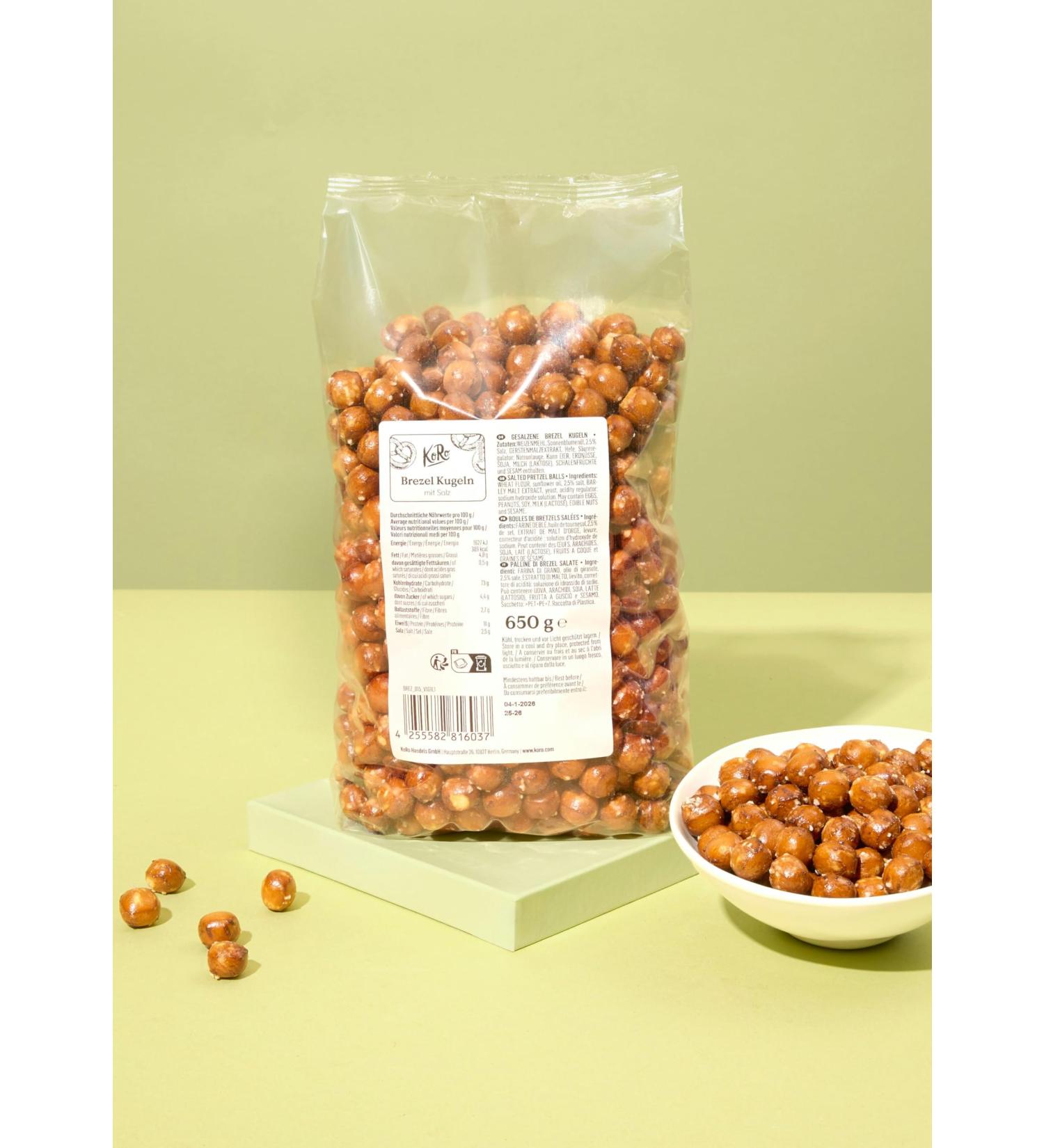 KoRo - Boules de bretzel 650 g Boules de bretzel sal es Pack de 1 - Buy Online on GoSupps.com