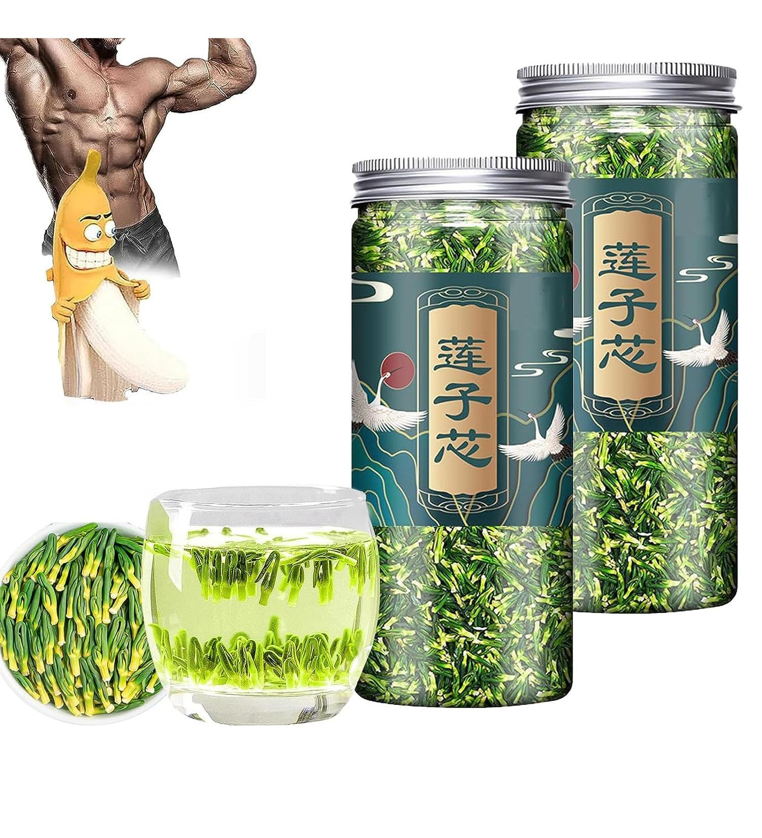 Lotus Seed Core Tea for Man Dried Lotus Plumule Lotus Embryo Tea Men'S Toning Tea Natural Lotus Seed Heart Tea Health Tea Wild Nature Fragrant Lotus Seed Core Premium Quality Lotus Heart (2 Pcs) - Buy Online on GoSupps.com