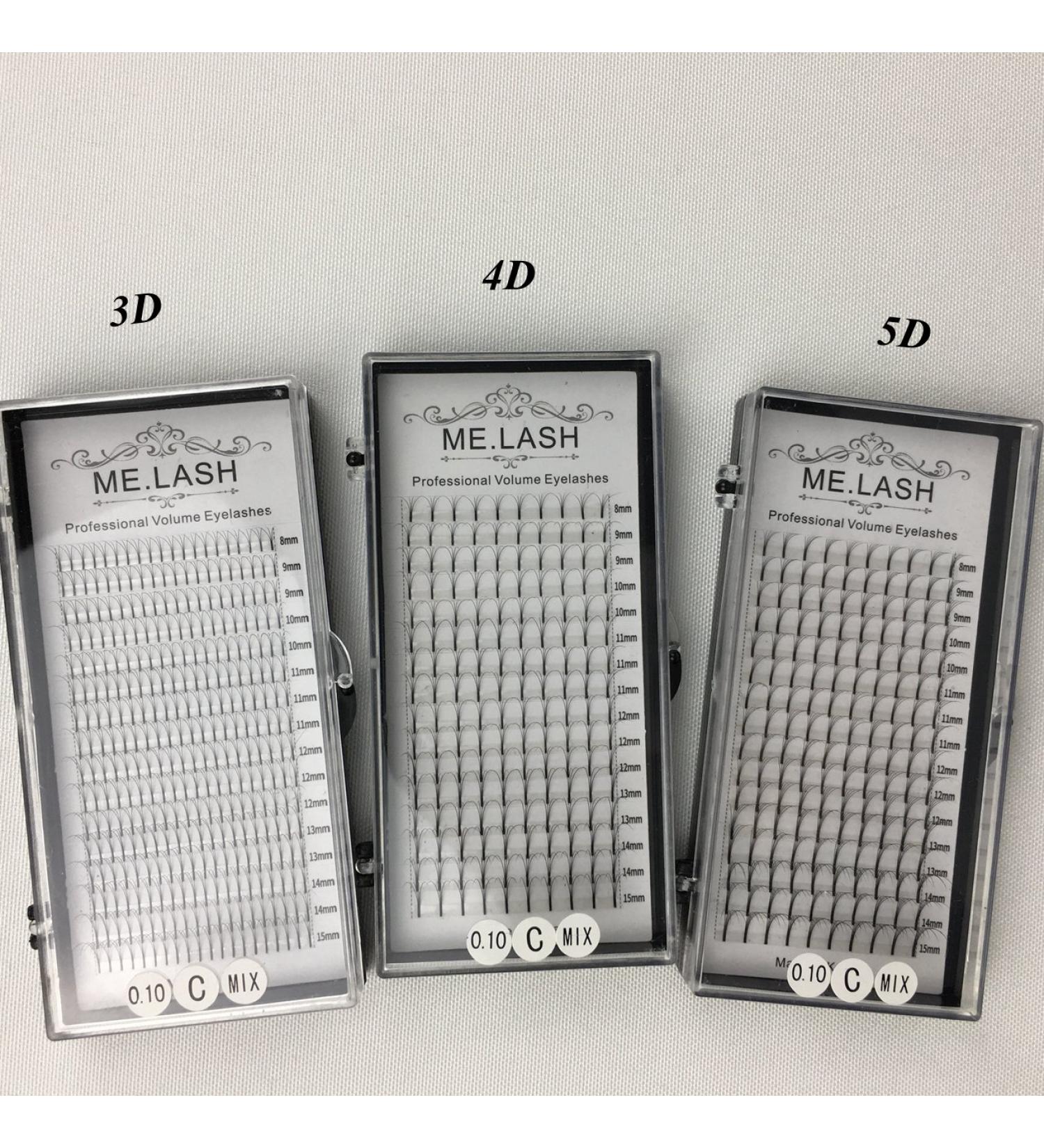 Shop Premium Natural Soft False Eyelash Extensions - 3D 4D 5D Volume Lashes C Curl & D Curl | 0.07mm & 0.10mm Thickness | Mixed Lengths 8-15mm - Buy Online on GoSupps.com