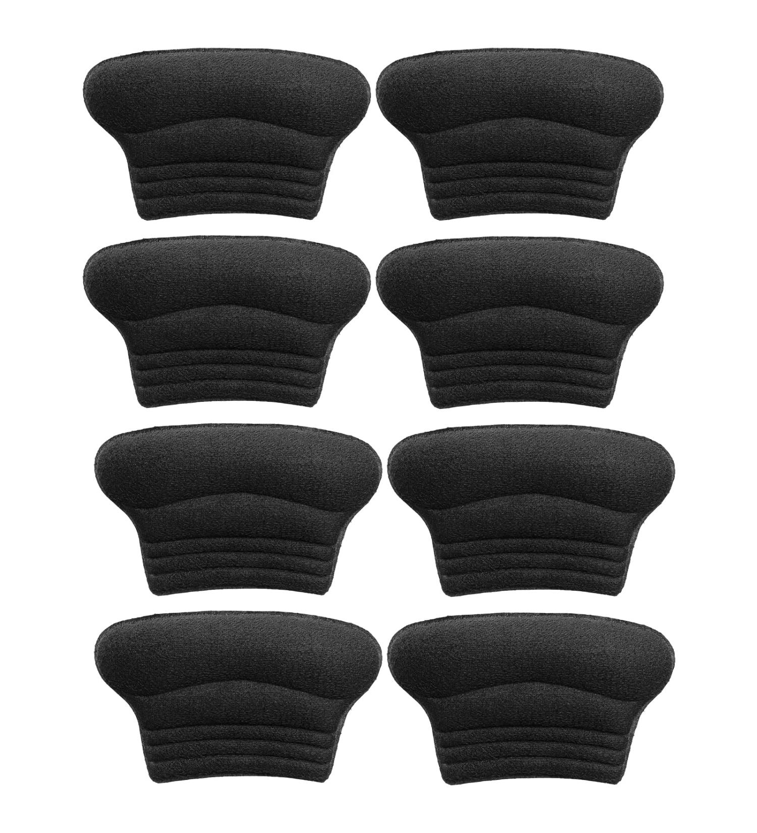 WLLHYF Kids Heel Grips - 8 Piece Self-Adhesive Cushion Inserts for Toddlers Girls and Boys - Prevent Skin Rubbing and Blisters - Black (4 Pack) - Buy Online on GoSupps.com